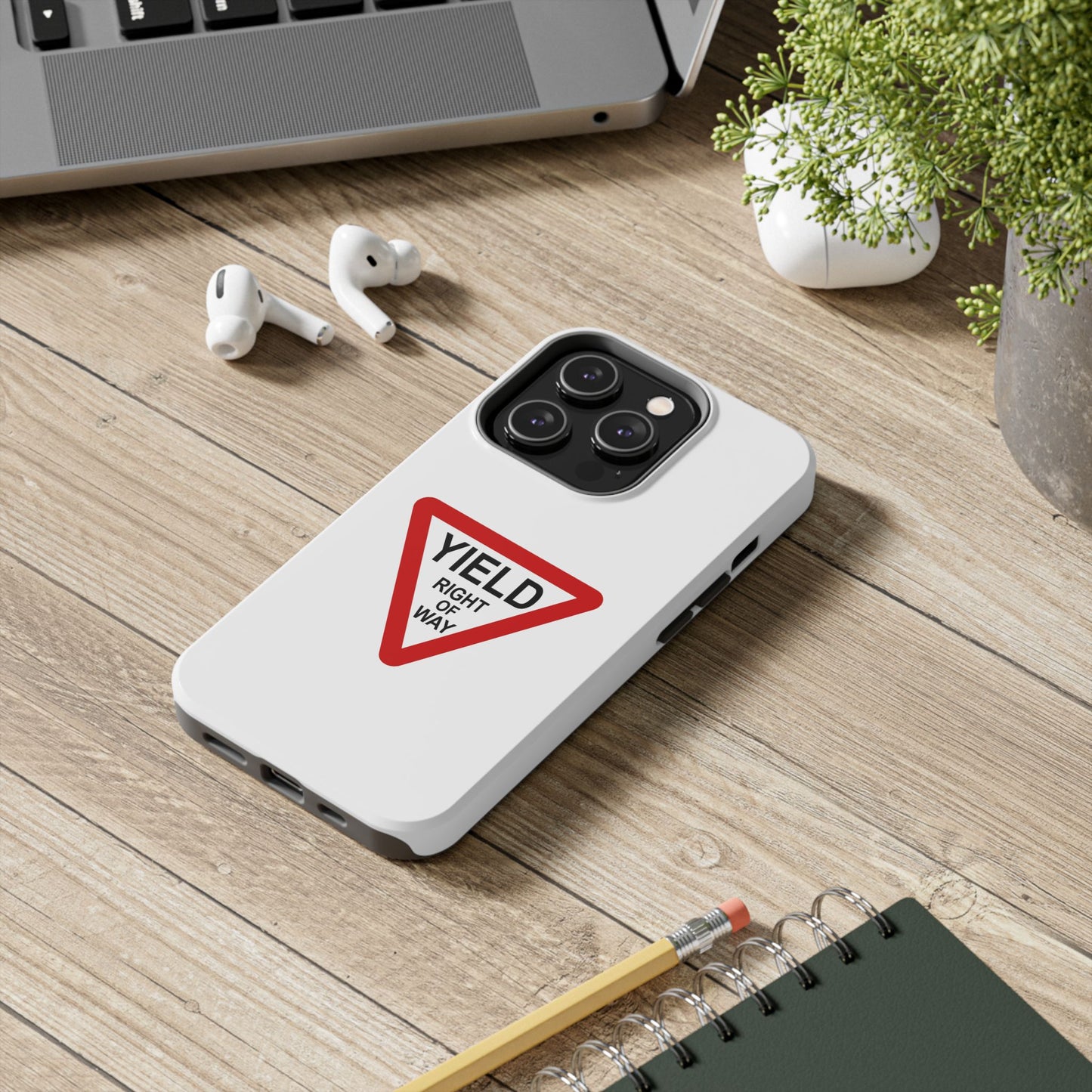 YIELD Right of Way - Tough iPhone Cases - Choose your Size