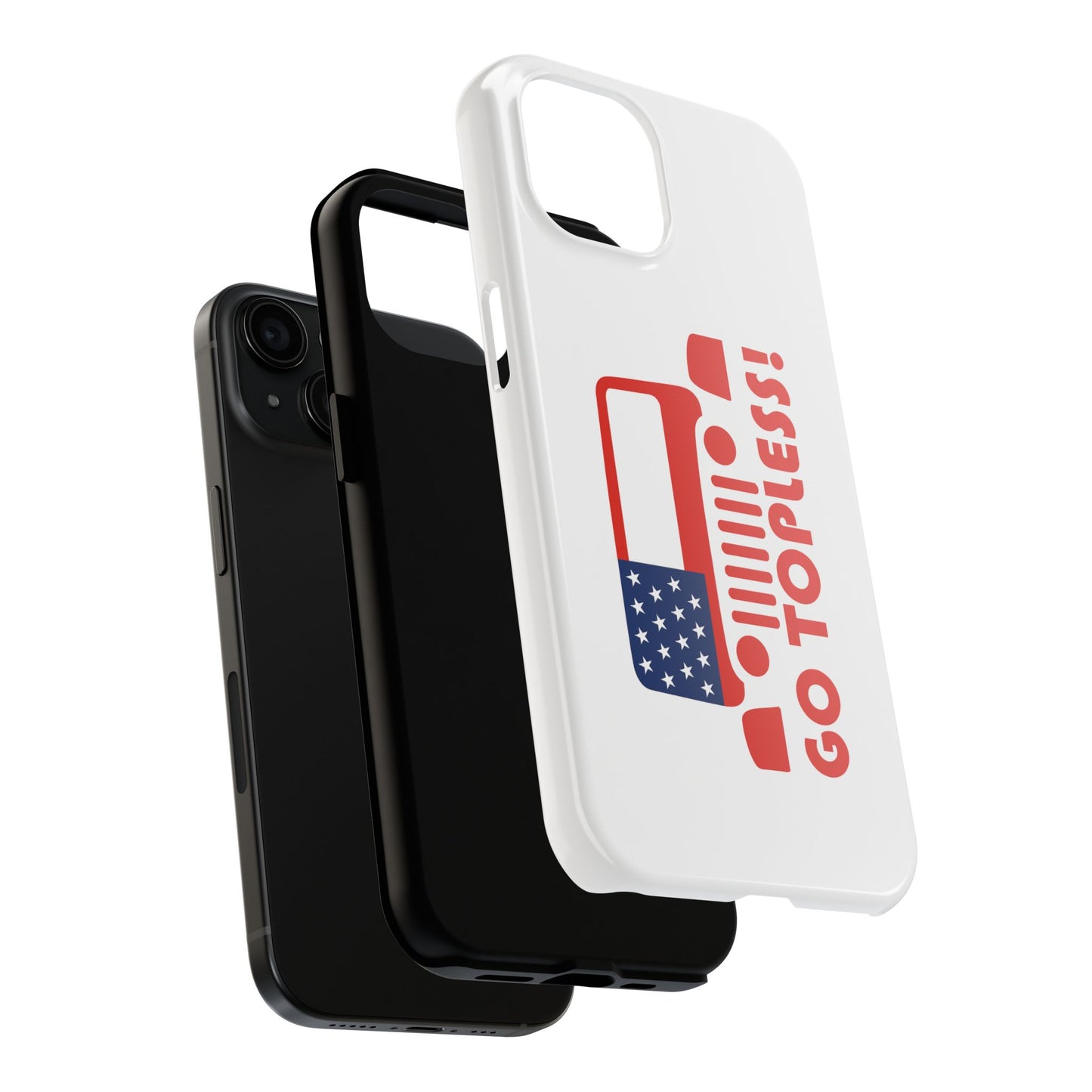 GO TOPLESS - Tough iPhone Cases - Choose your Size