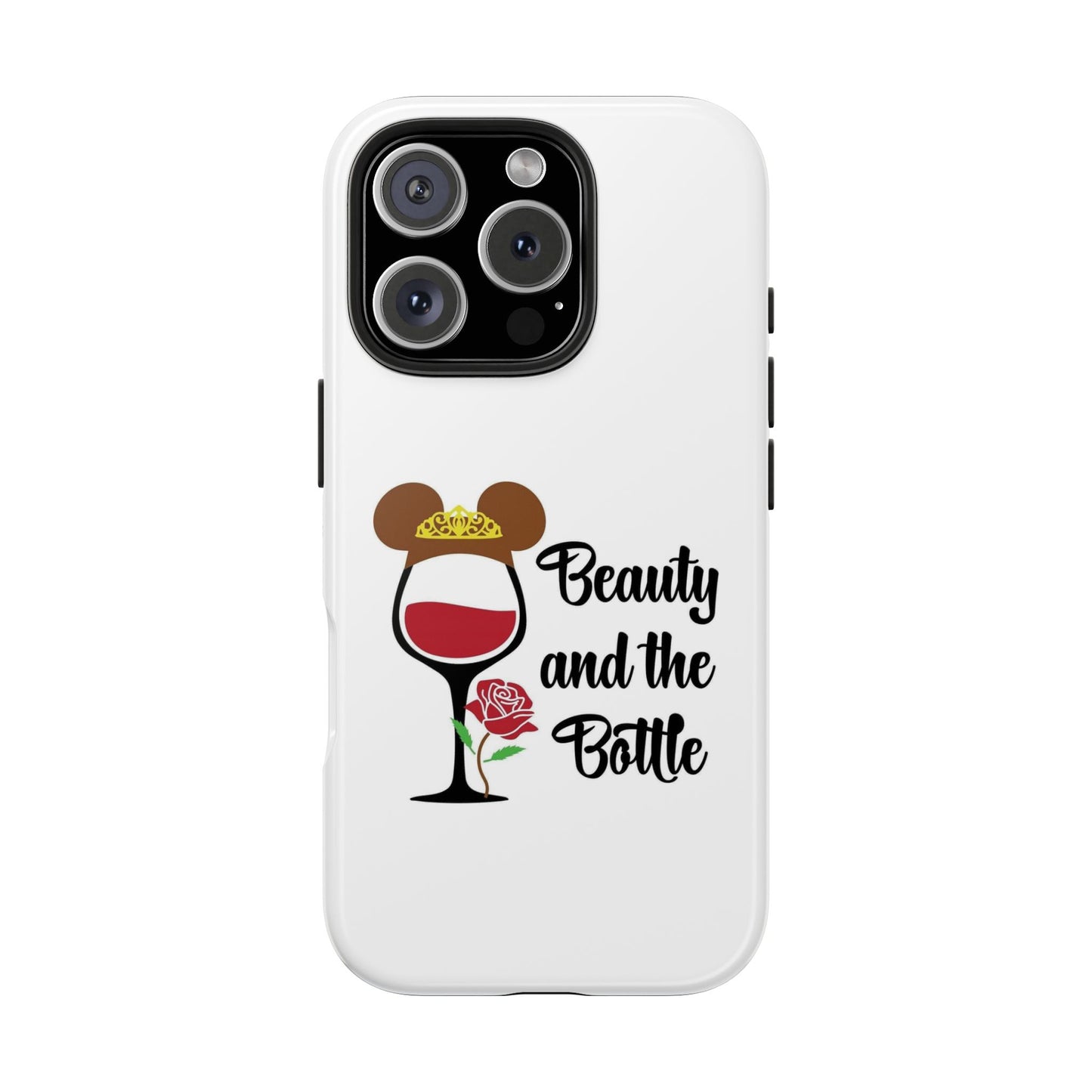 Beauty and the Bottle - Tough iPhone Cases - Choose your Size