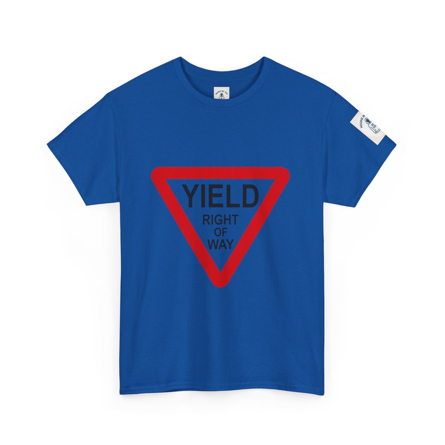 Yield Right of Way - Unisex Heavy Cotton Tee
