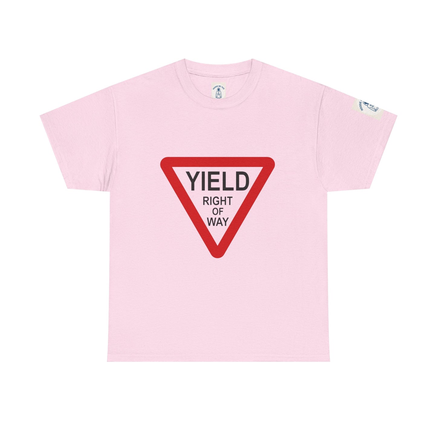 Yield Right of Way - Unisex Heavy Cotton Tee