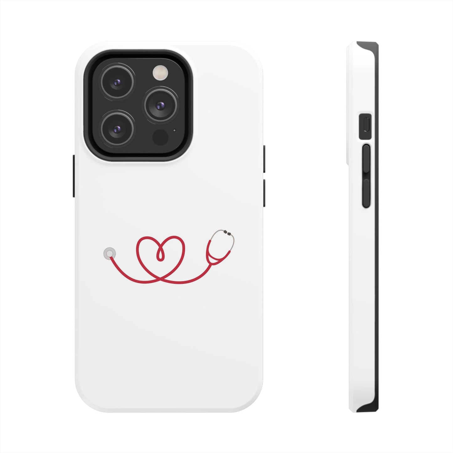 Stethoscope Heart - Tough iPhone Cases - Choose your Size