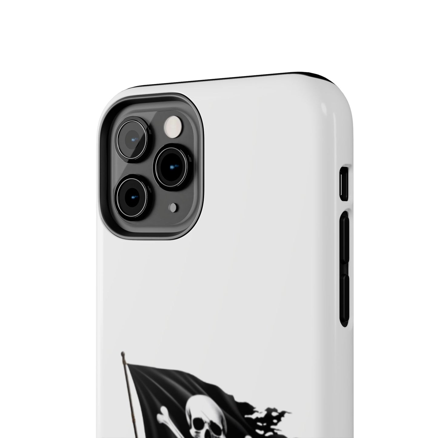 Black Skull Pirate Flag - Tough iPhone Cases - Choose your Size