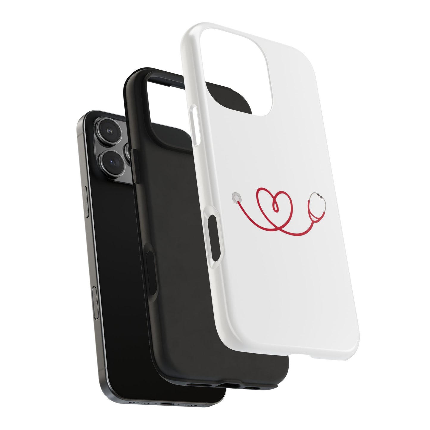 Stethoscope Heart - Tough iPhone Cases - Choose your Size