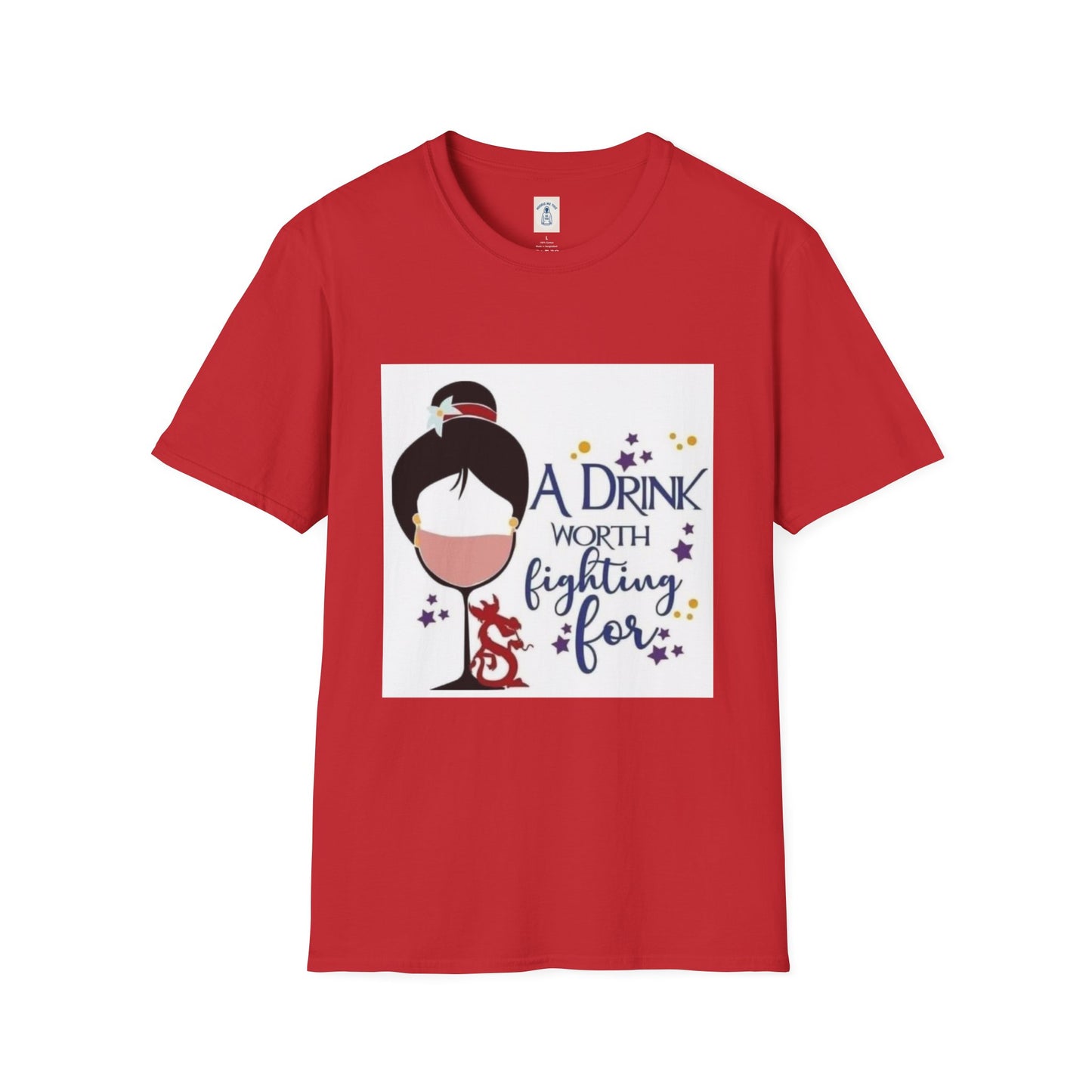 A Drink Worth Fighting For - Unisex Softstyle T-Shirt