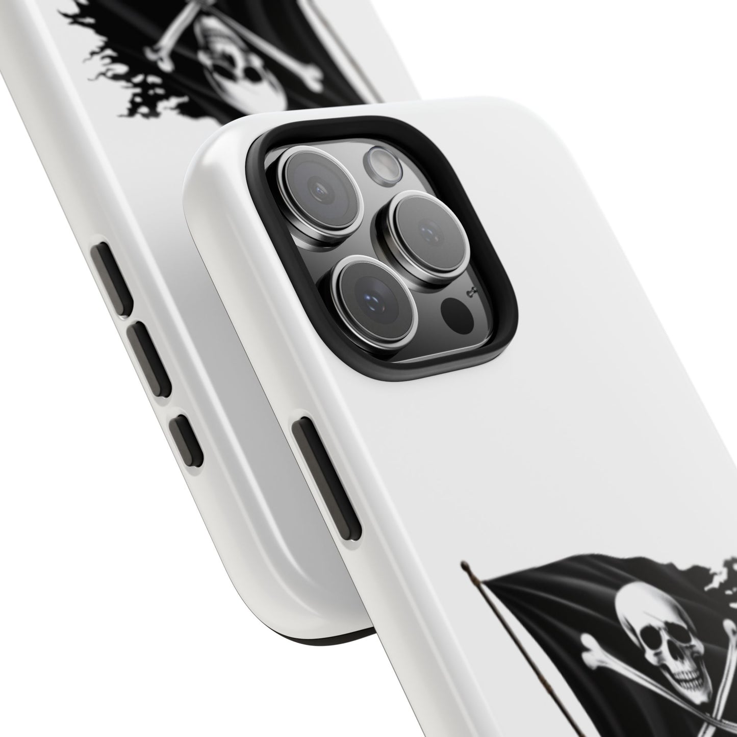 Black Skull Pirate Flag - Tough iPhone Cases - Choose your Size