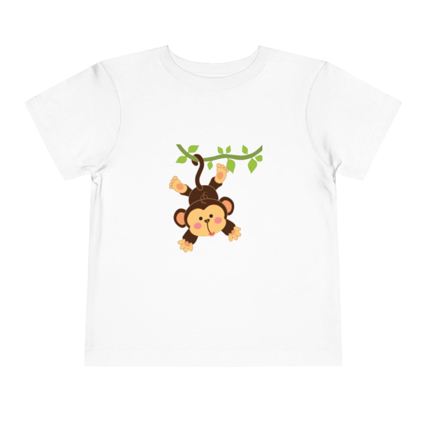 Hanging Monkey- Short Sleeve Tee, Cute Kids Tee, Animal T-Shirt, Birthday Gift, Playtime Outfit, Baby Shower Gift