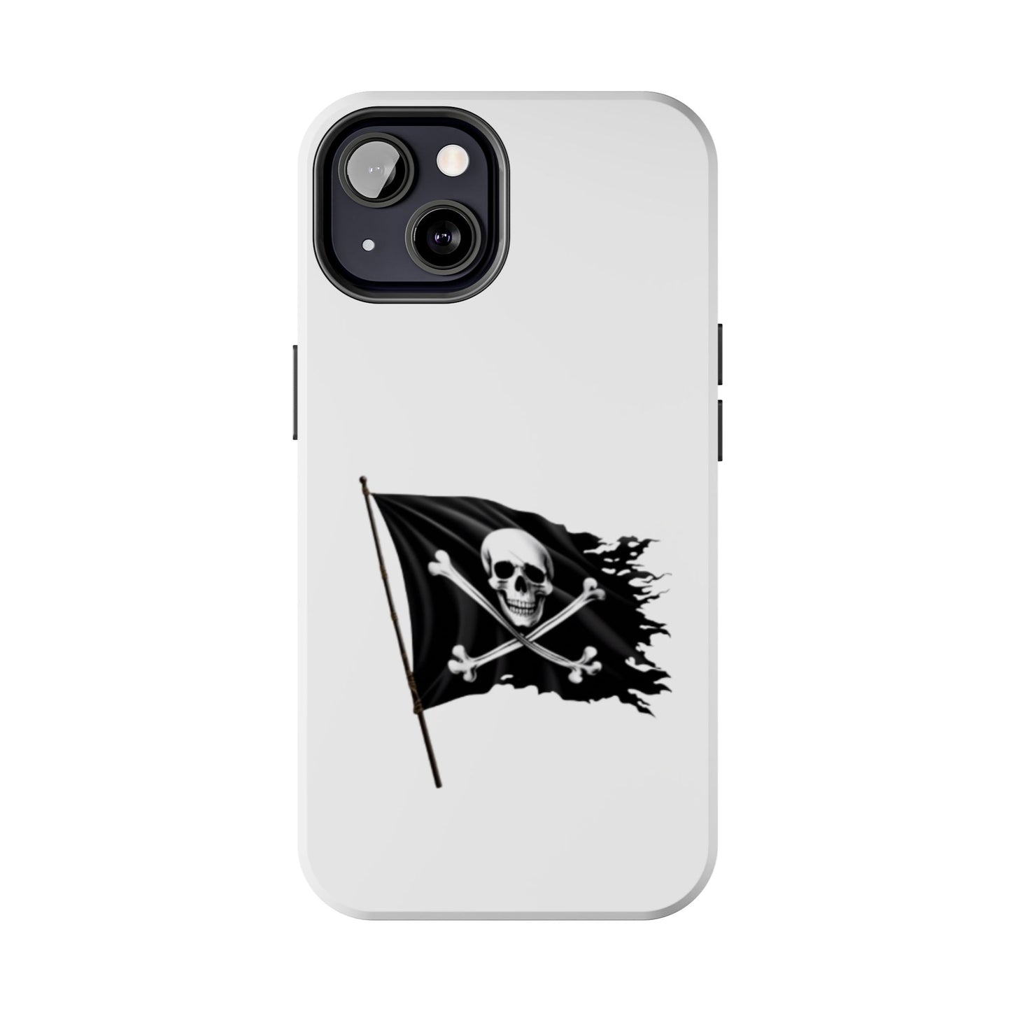 Black Skull Pirate Flag - Tough iPhone Cases - Choose your Size