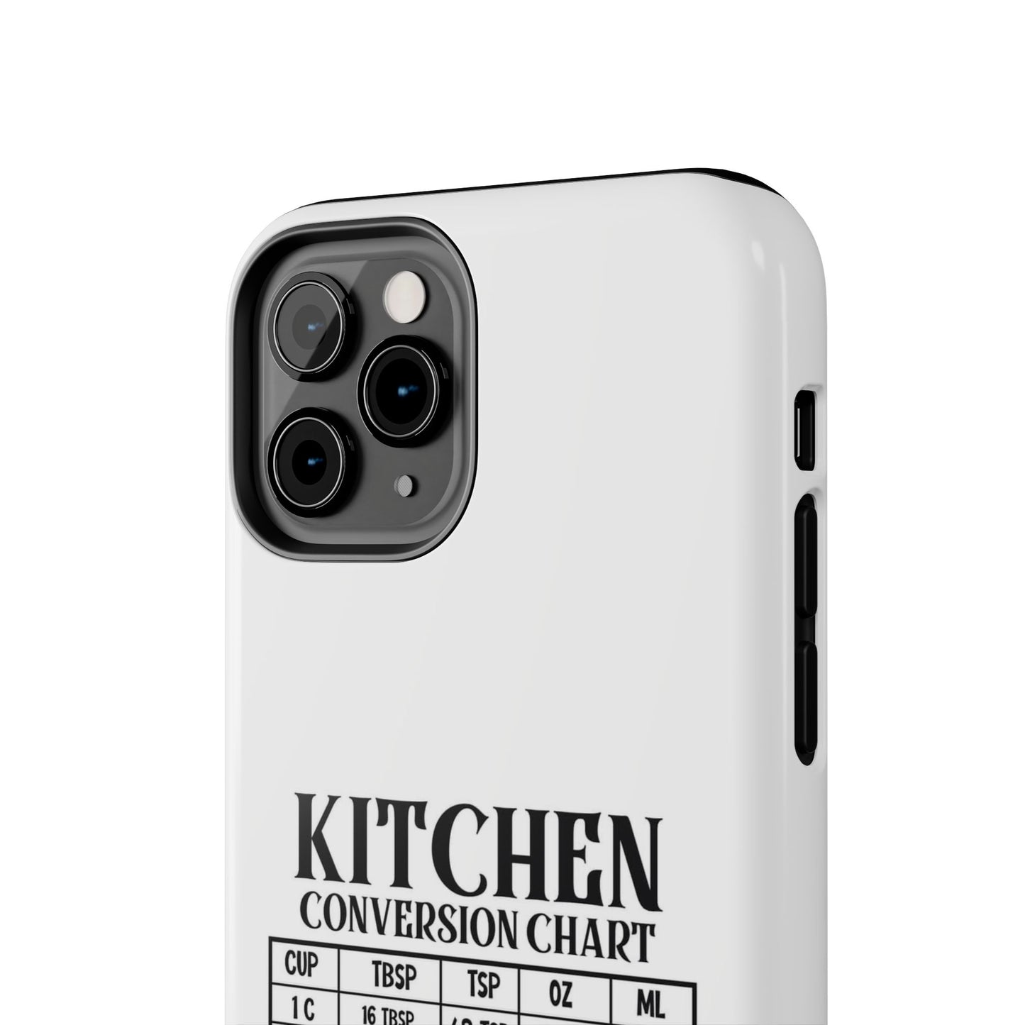 Kitchen Conversion Chart - Tough iPhone Cases - Choose your Size