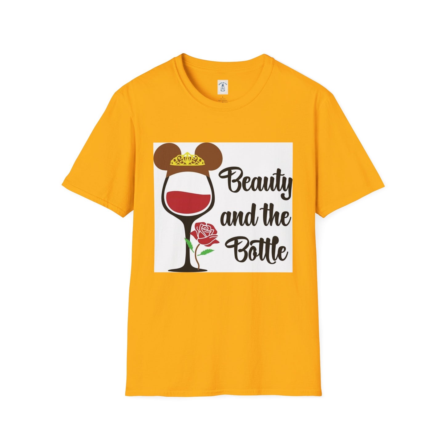 Beauty and the Bottle - Unisex Soft style T-Shirt