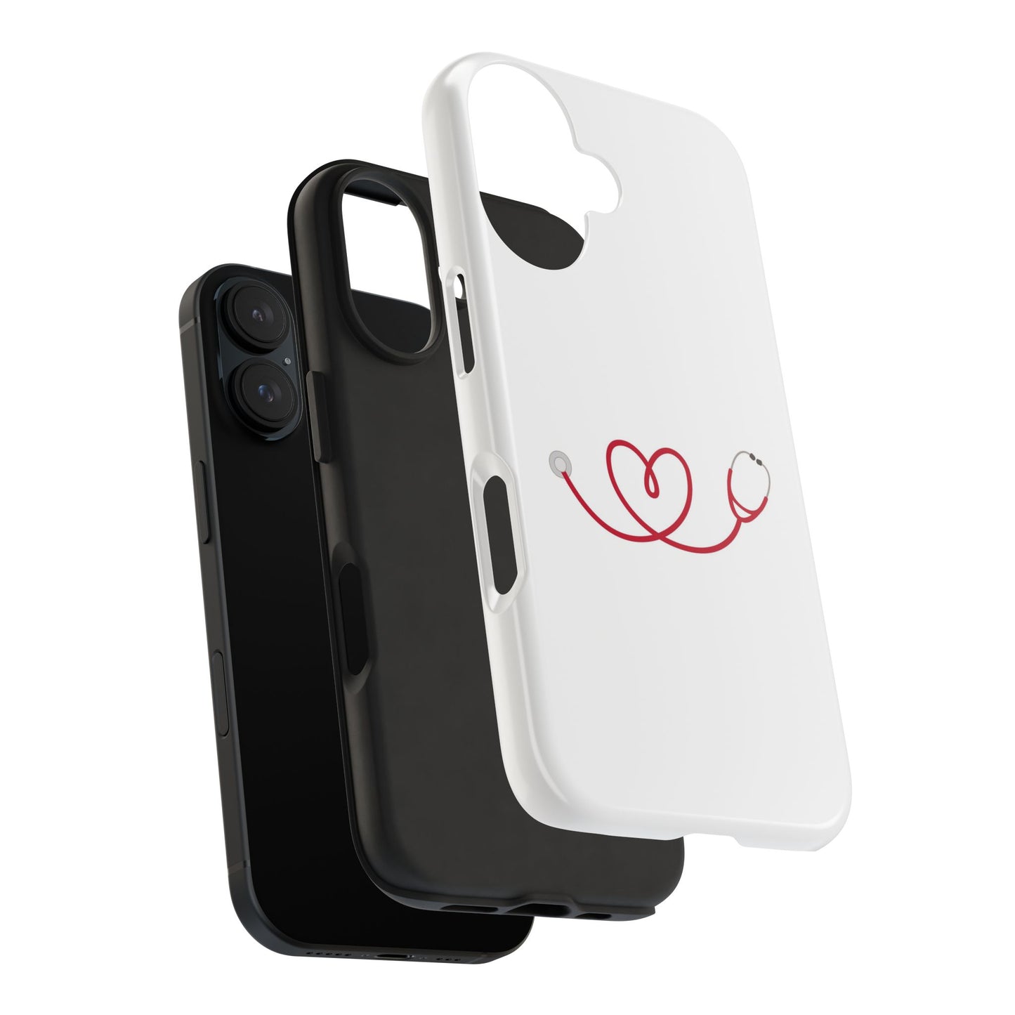 Stethoscope Heart - Tough iPhone Cases - Choose your Size