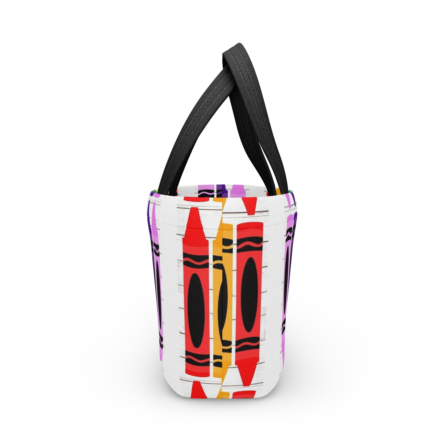 Colorful Crayon Bag/School Lunch Tote | Back to School, Birthday Gift, Art Lover, Insulated Lunch Container