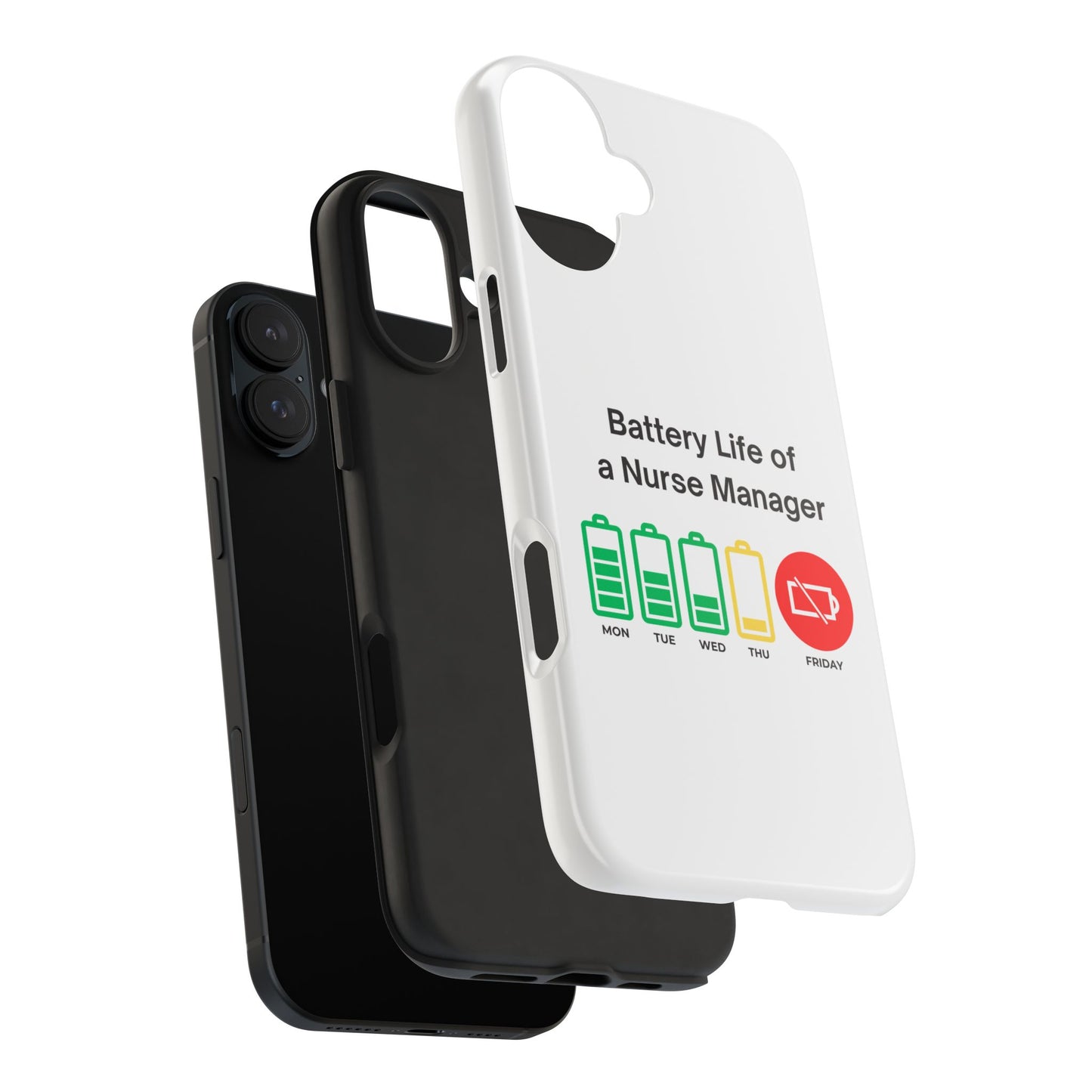 Battery Life of a Nurse Manager - tough iPhone Cases - Choose your Size