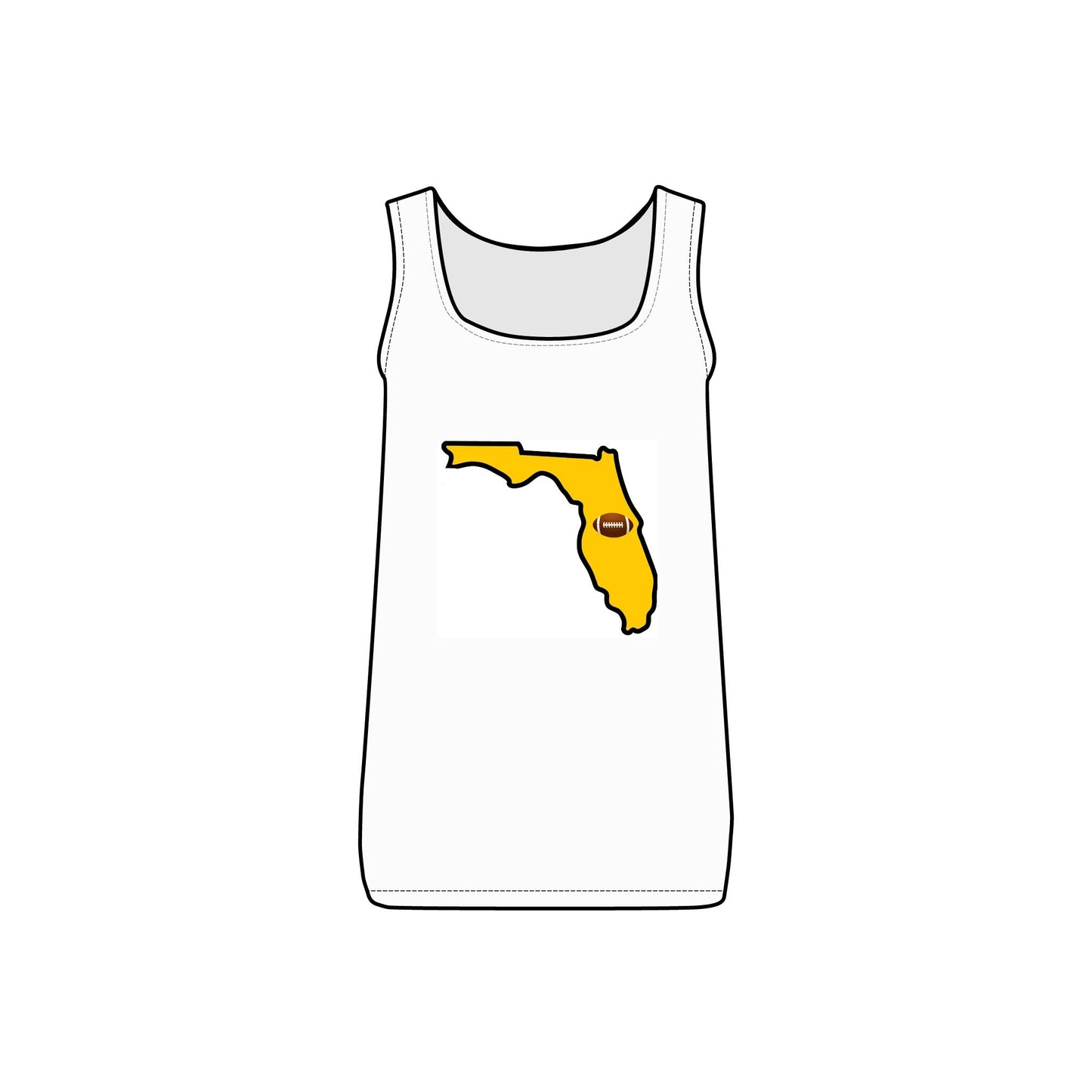 Central Florida Football Fan Women's Micro Ribbed Tank | Game Day, Cute Casual Summer Top, Lounge Wear
