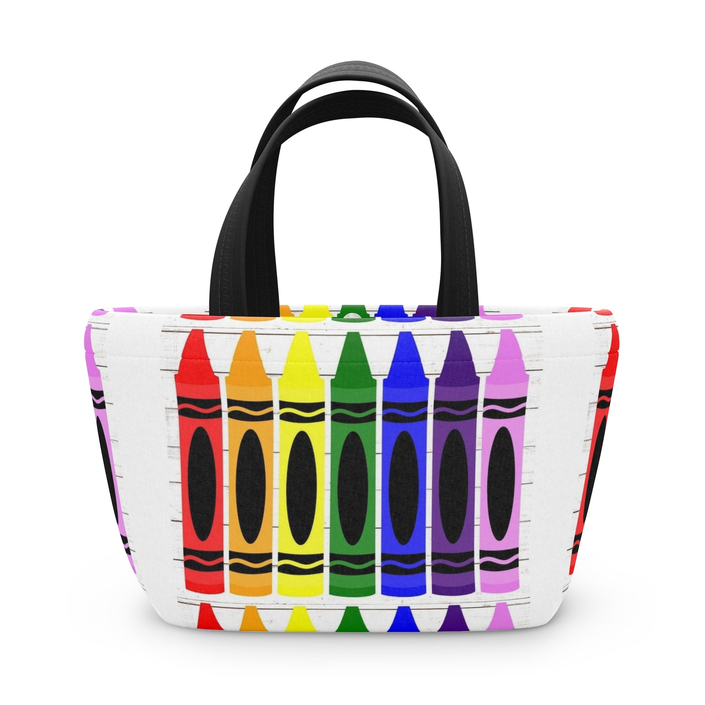 Colorful Crayon Bag/School Lunch Tote | Back to School, Birthday Gift, Art Lover, Insulated Lunch Container
