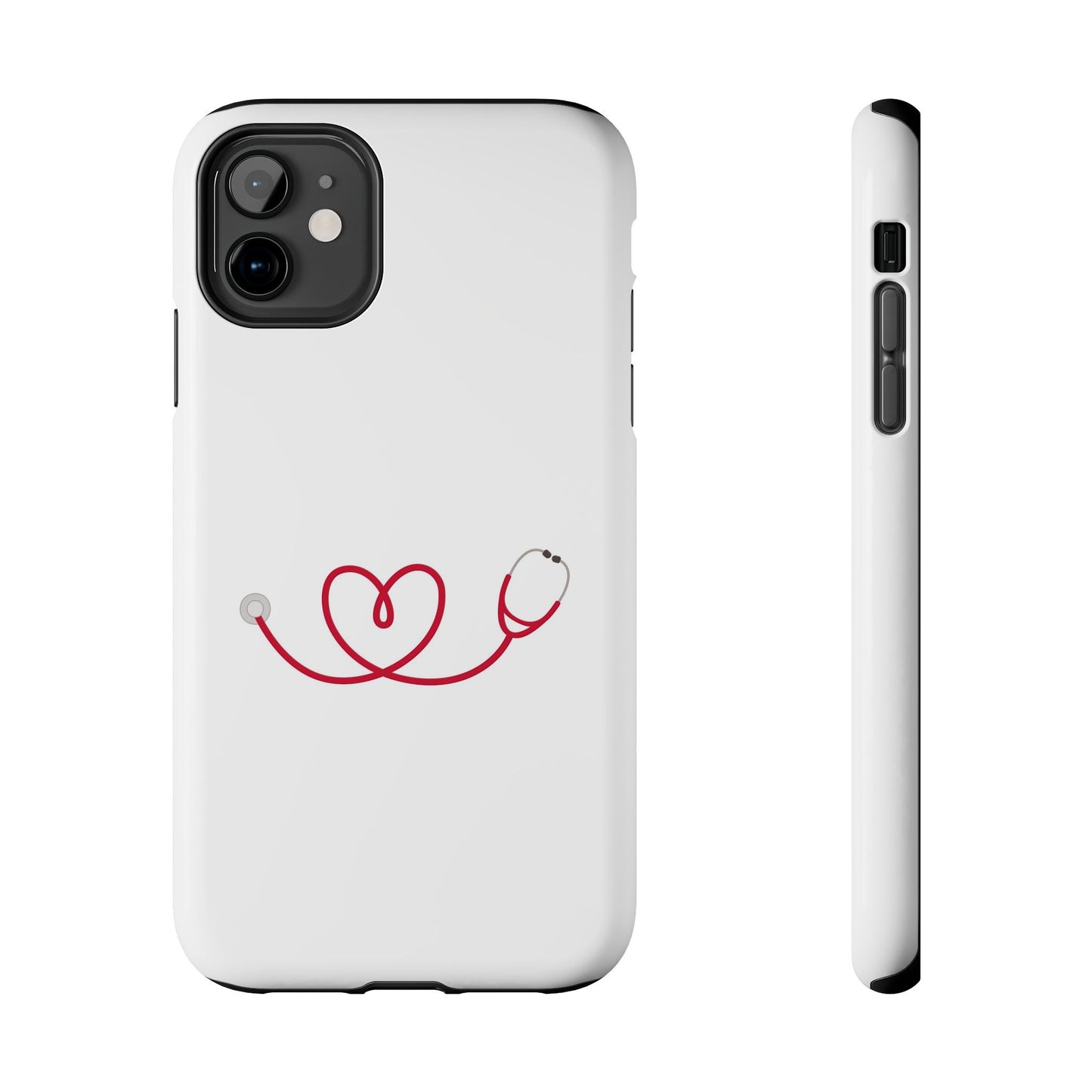 Stethoscope Heart - Tough iPhone Cases - Choose your Size