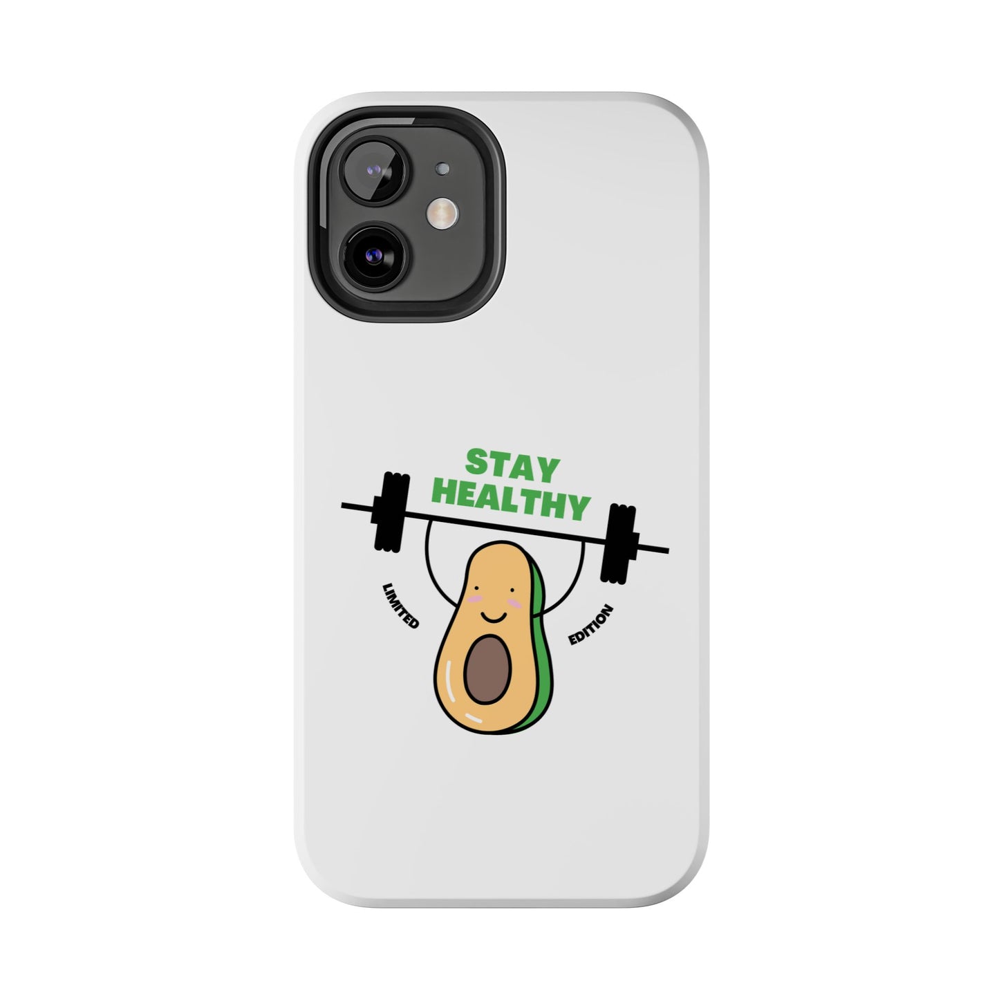 Stay Healthy Avocado - Tough iPhone Cases - Choose your Size