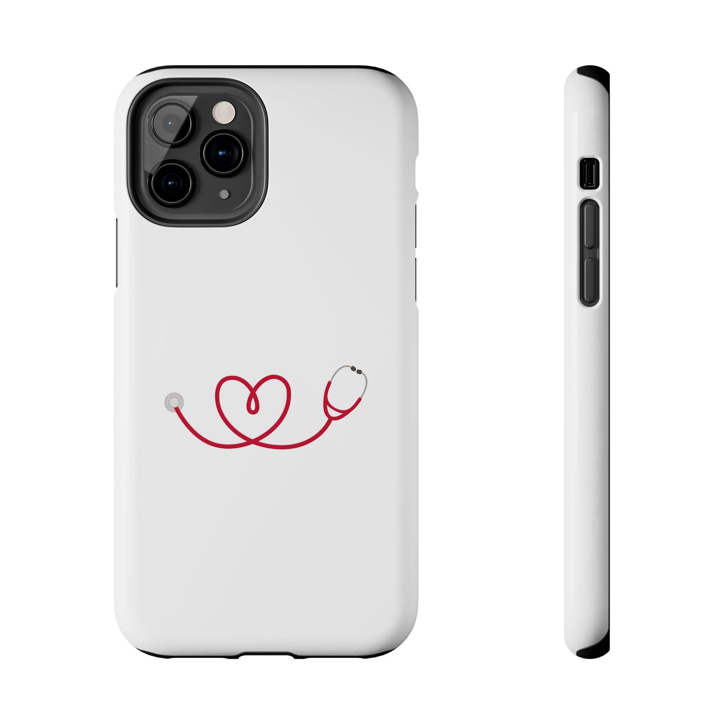 Stethoscope Heart - Tough iPhone Cases - Choose your Size