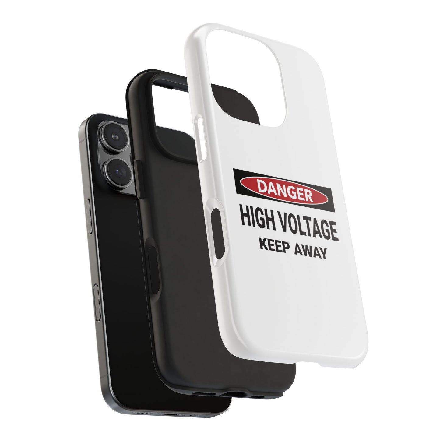 Danger High Voltage Keep Away - Tough iPhone Cases - Choose your Size
