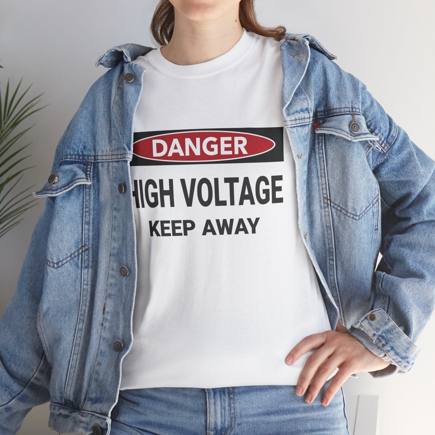 Danger High Voltage - Unisex Heavy Cotton Tee