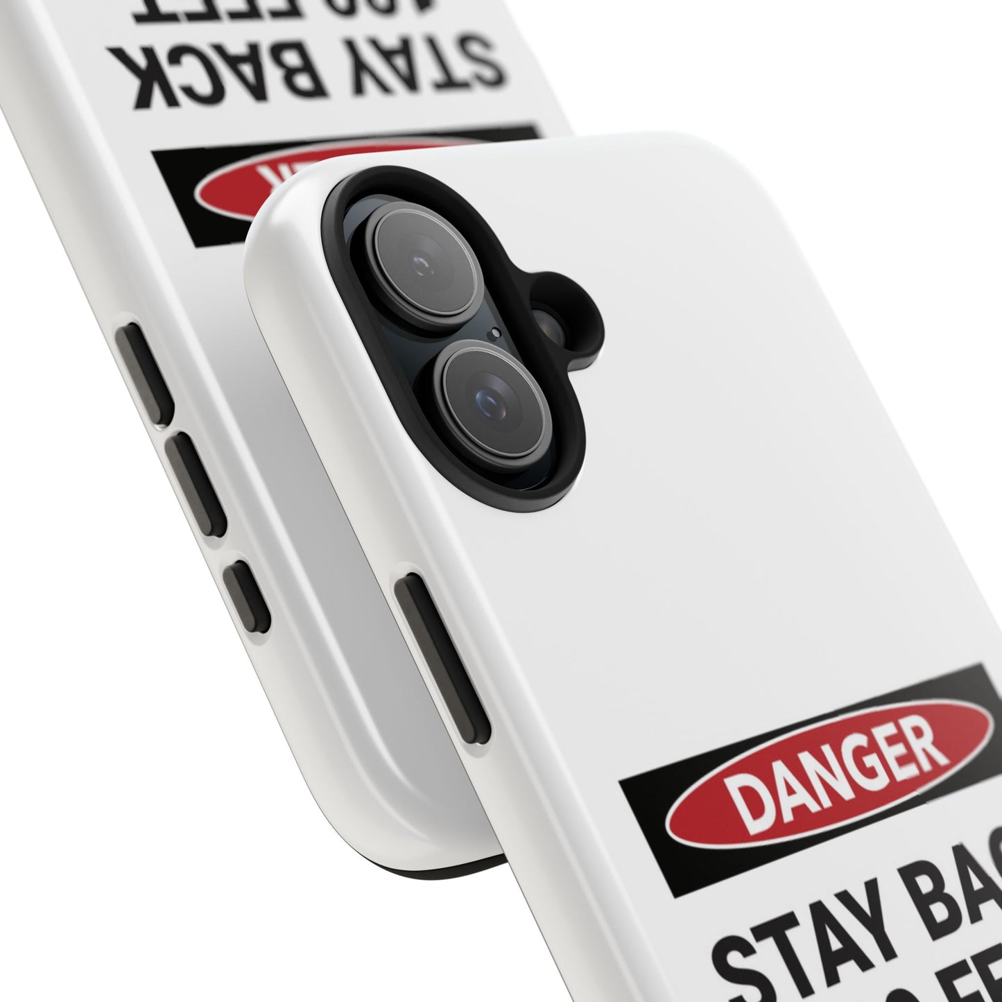Danger Stay Back 100 Feet - Tough iPhone Cases - Choose your Size