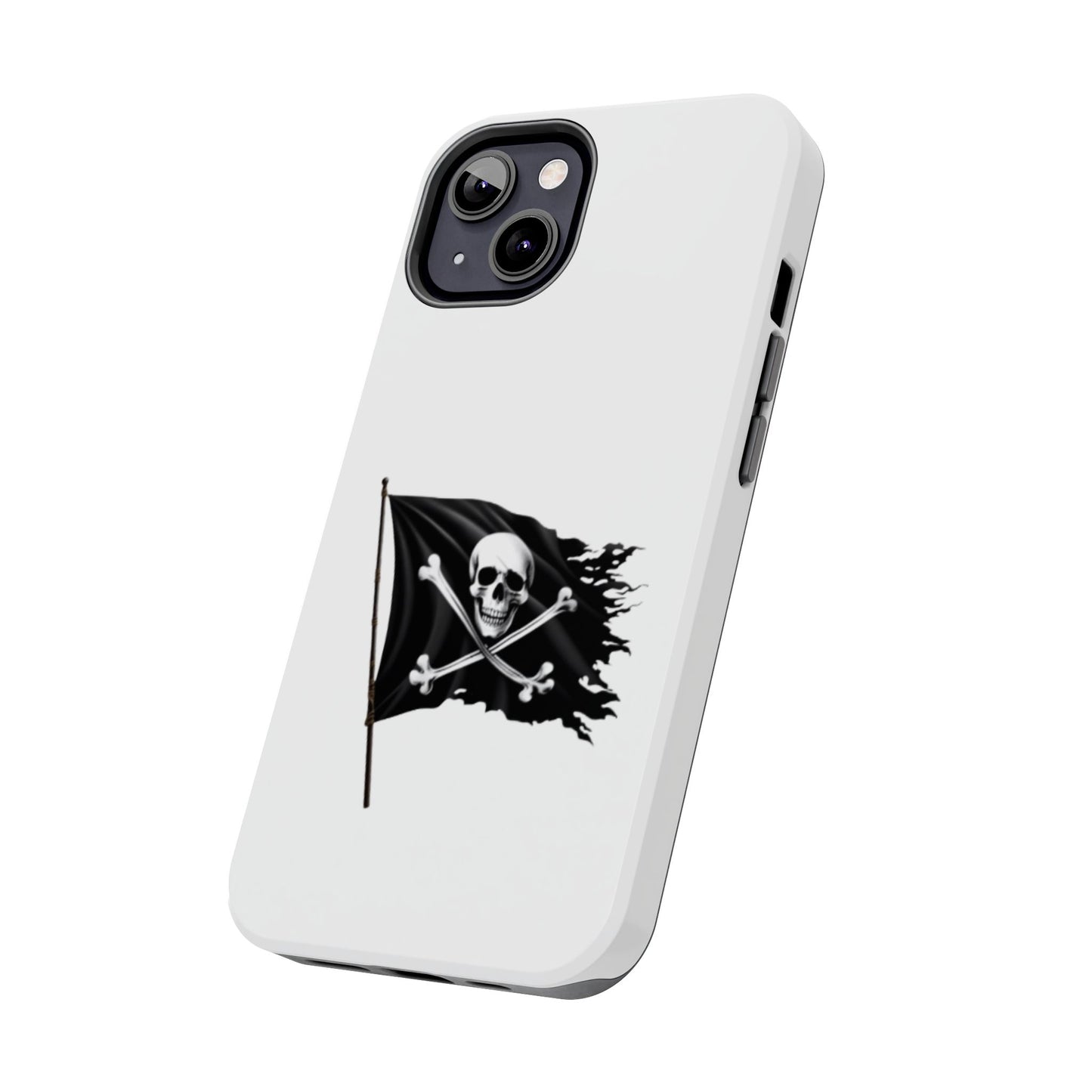 Black Skull Pirate Flag - Tough iPhone Cases - Choose your Size