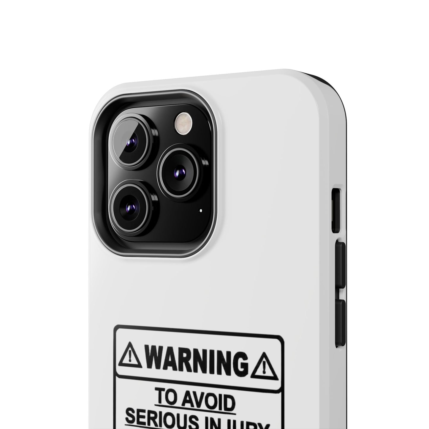 WARNING TO AVOID SERIOUS INJURY DON’T TELL MEMHOW TO DO MY JOB - Tough iPhone Cases - Choose your Size