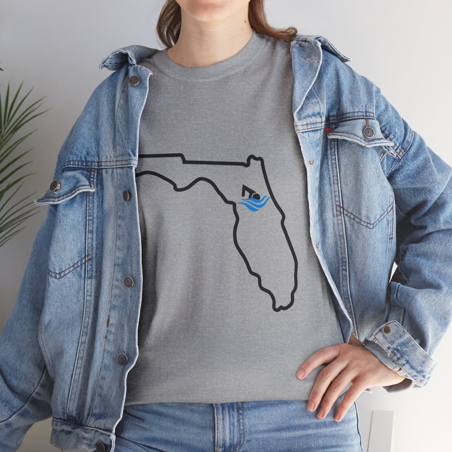 Florida Swimming Spirit - Unisex Heavy Cotton Tee