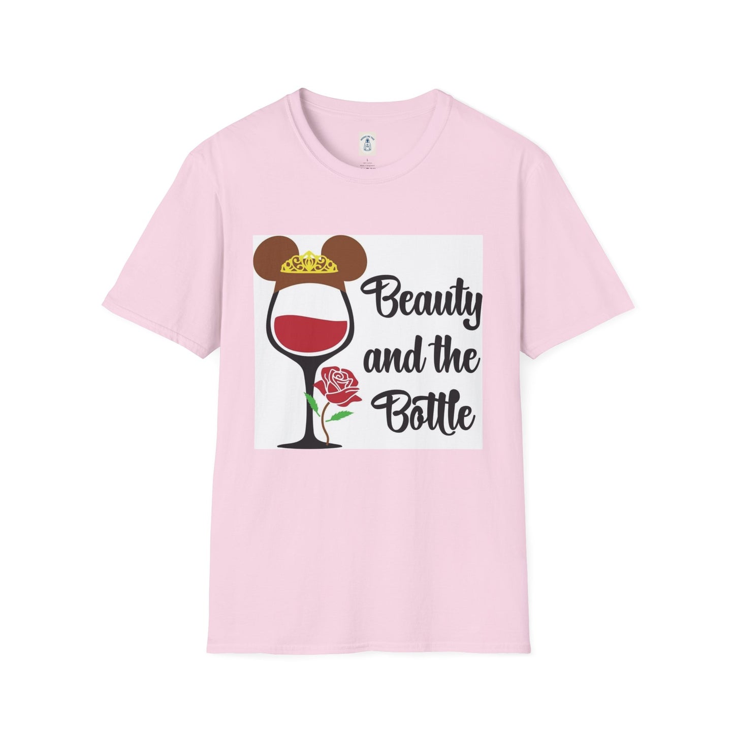 Beauty and the Bottle - Unisex Soft style T-Shirt