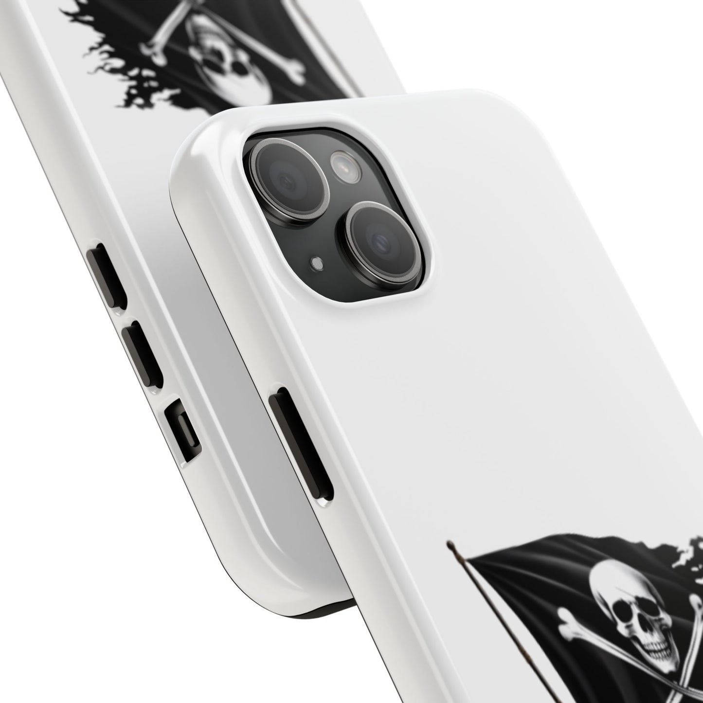 Black Skull Pirate Flag - Tough iPhone Cases - Choose your Size