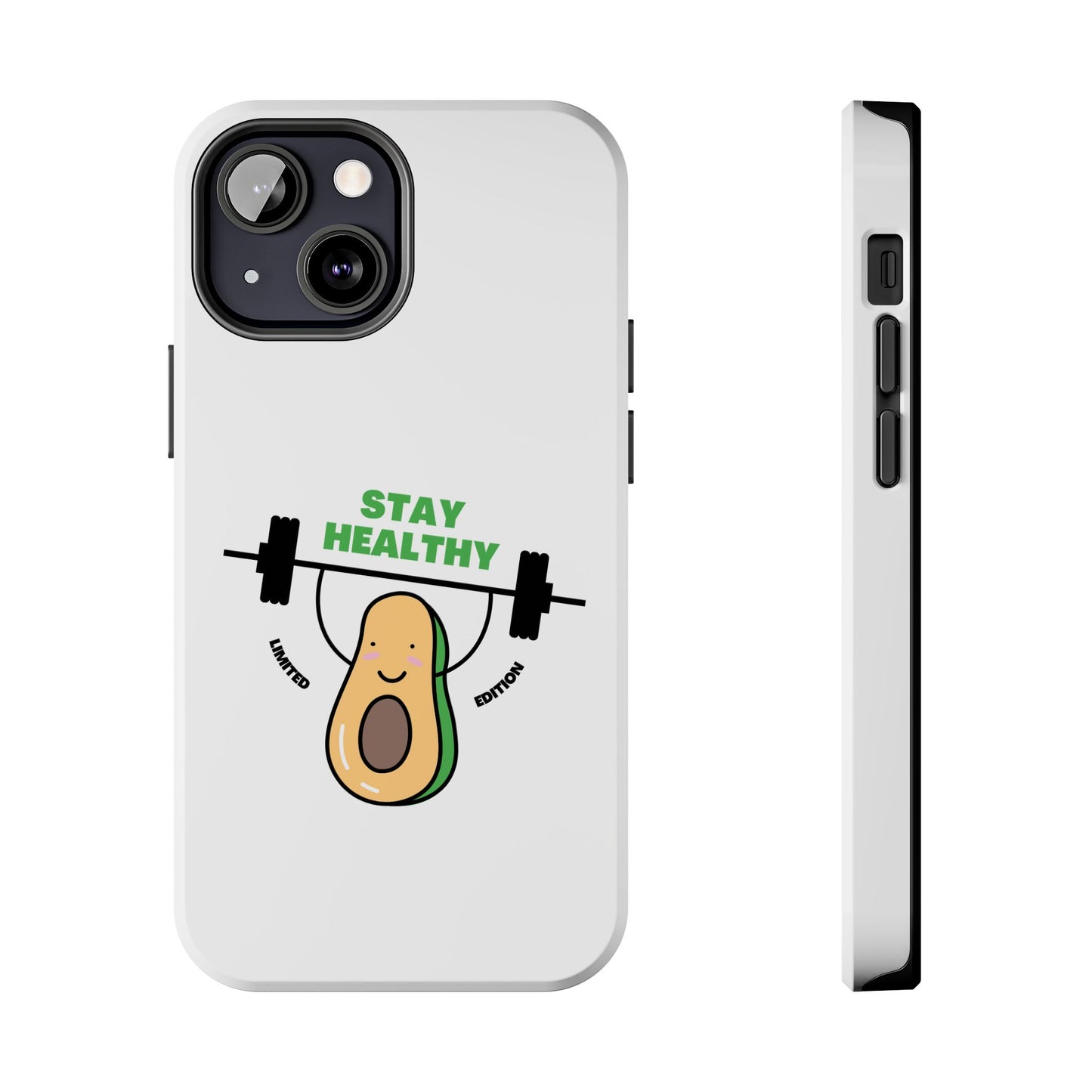 Stay Healthy Avocado - Tough iPhone Cases - Choose your Size