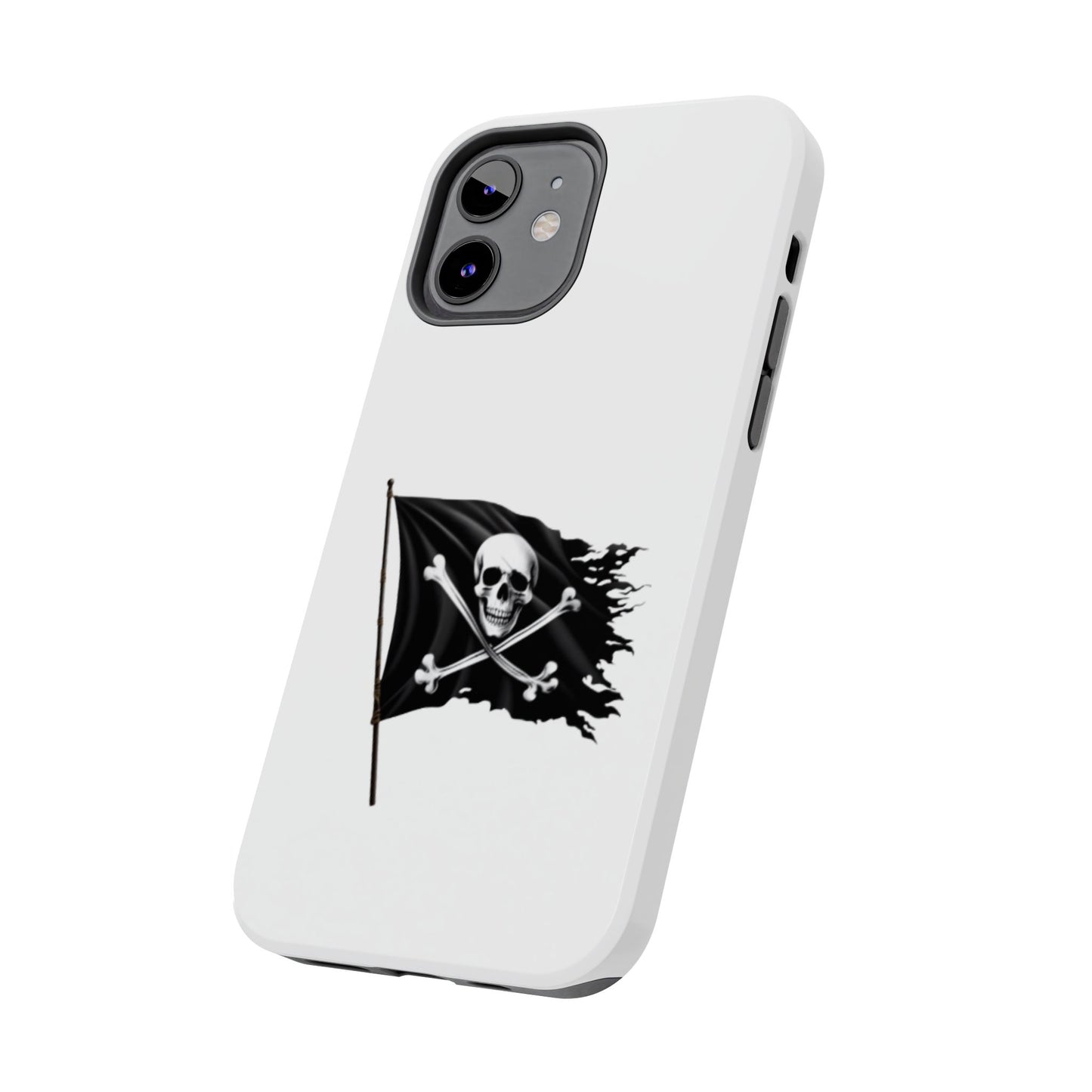 Black Skull Pirate Flag - Tough iPhone Cases - Choose your Size