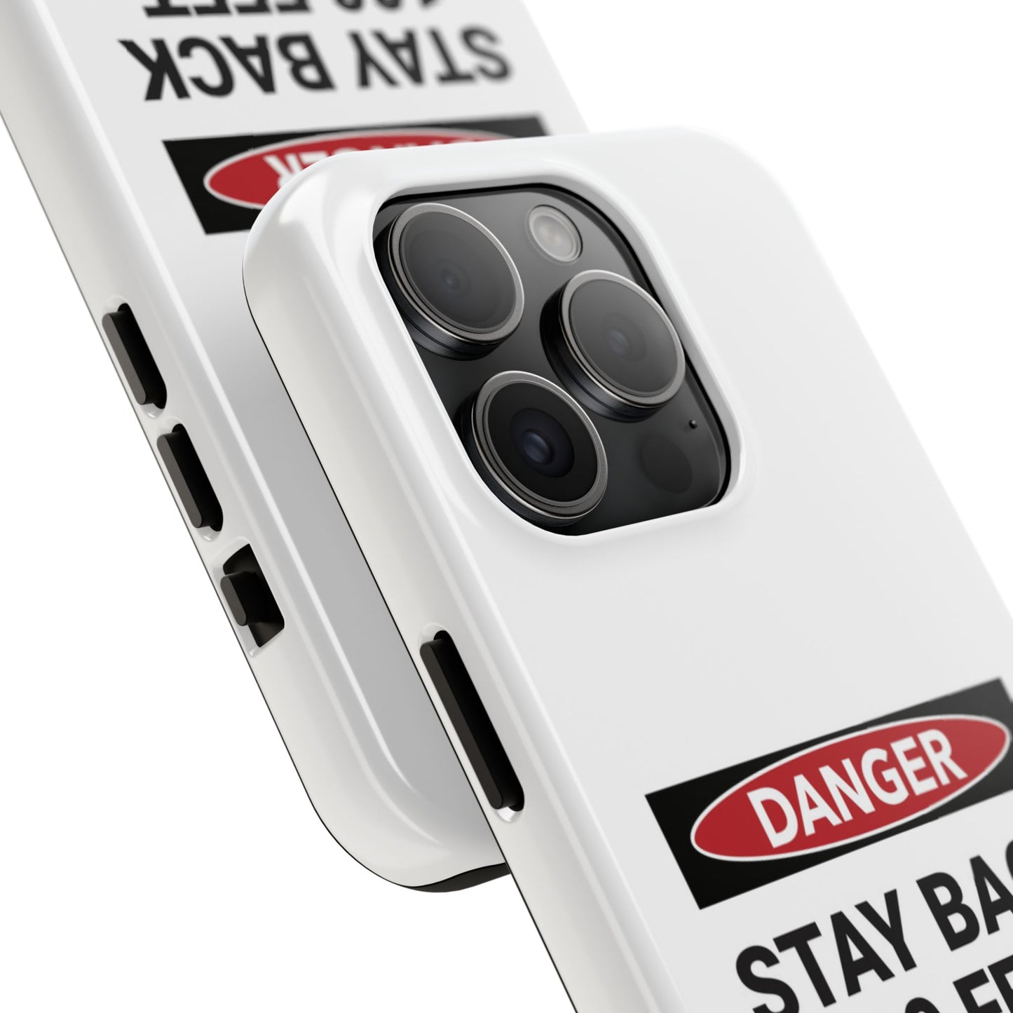 Danger Stay Back 100 Feet - Tough iPhone Cases - Choose your Size