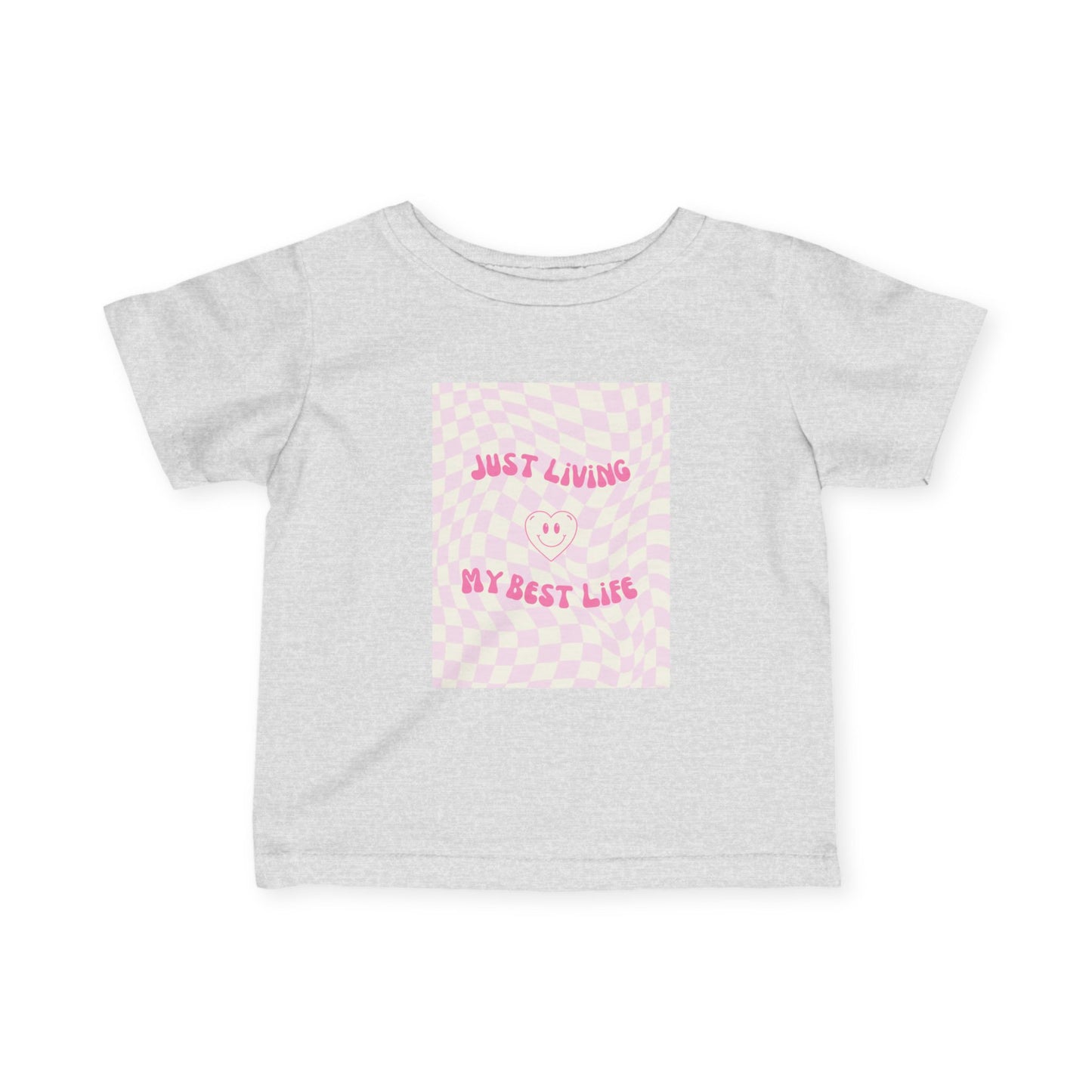 Just Living My Best Life - Infant Tee, Cute Baby Shirt, Toddler Graphics, Baby Shower Gift, Nursery Decor