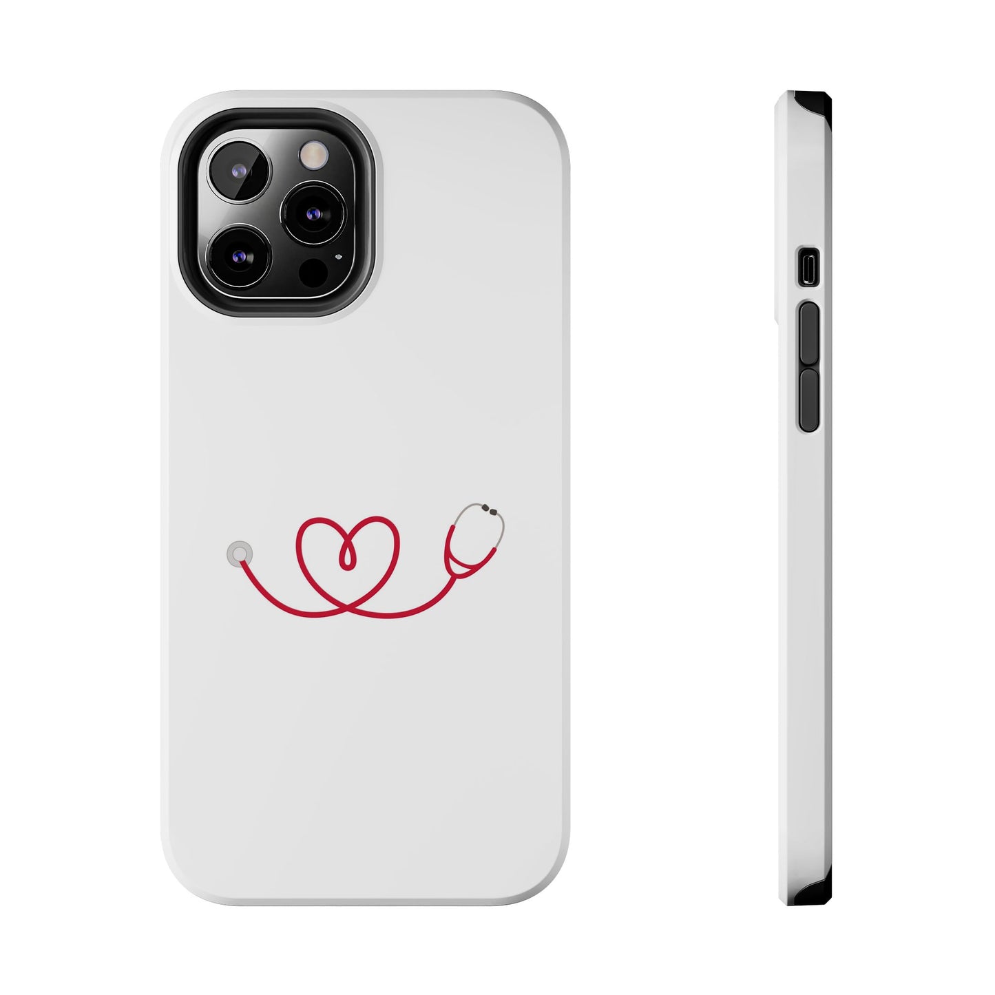 Stethoscope Heart - Tough iPhone Cases - Choose your Size