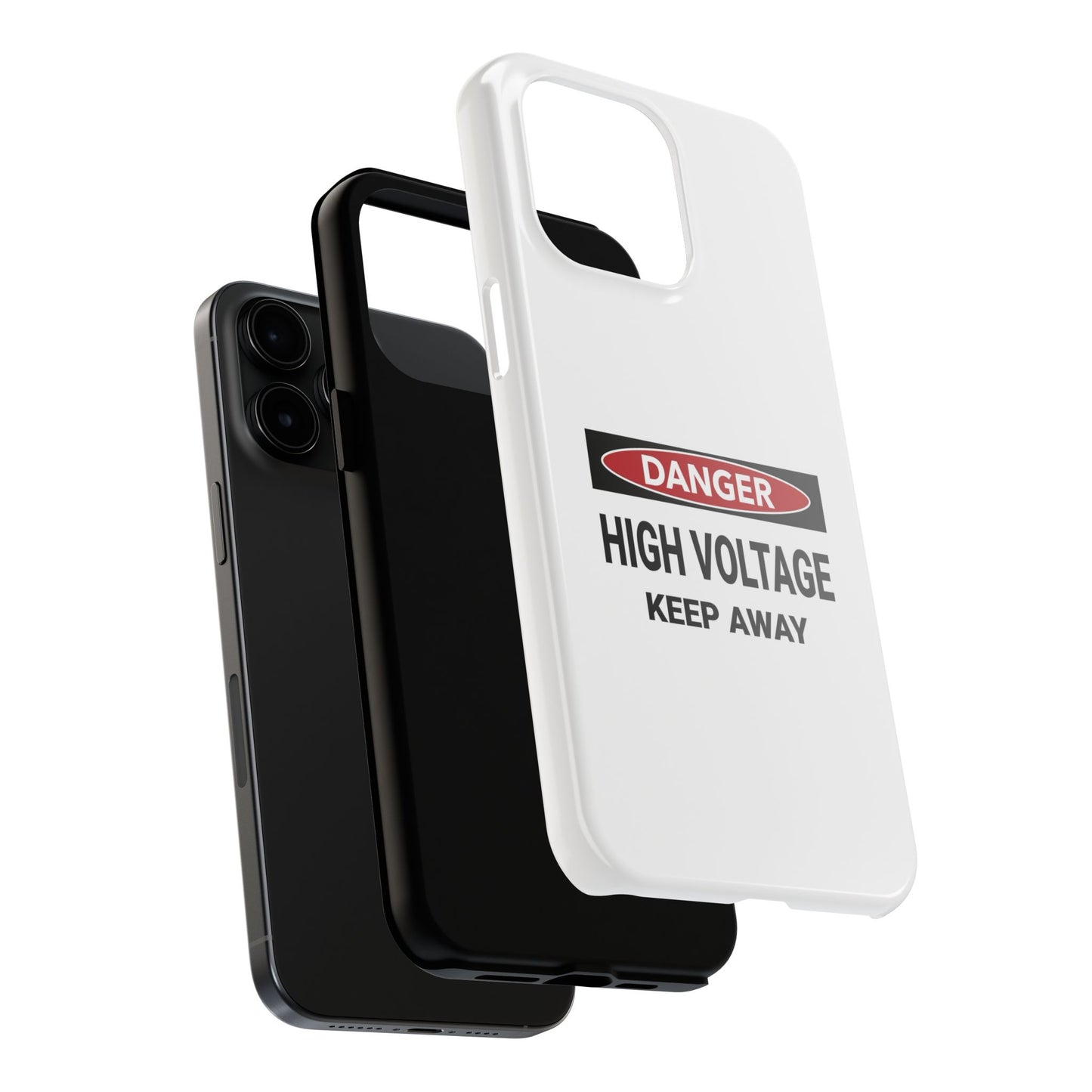 Danger High Voltage Keep Away - Tough iPhone Cases - Choose your Size