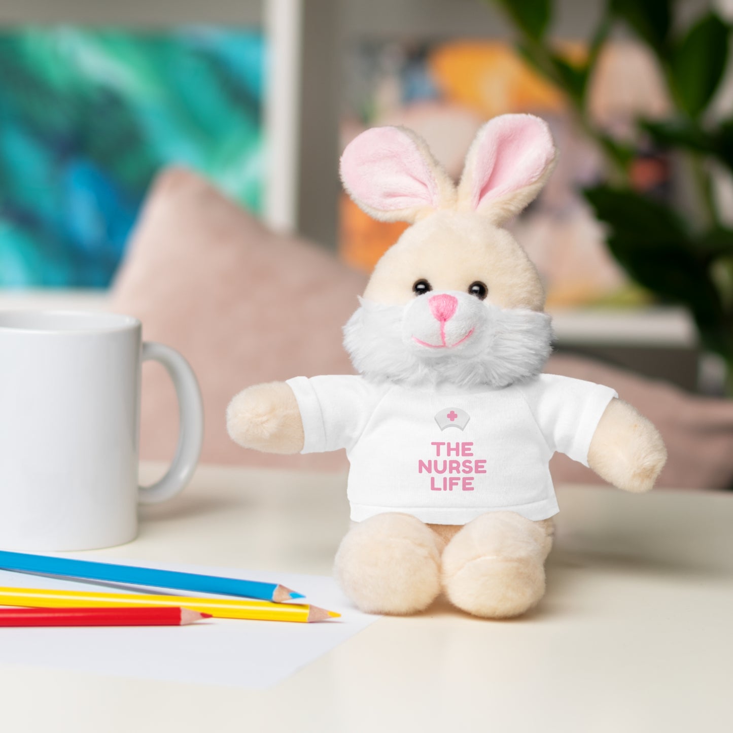 Adorable The Nurse Life - Stuffed Animal, Gift for Nurses, Cuddle Toy, Cute Plush Bear, Nurse Appreciation