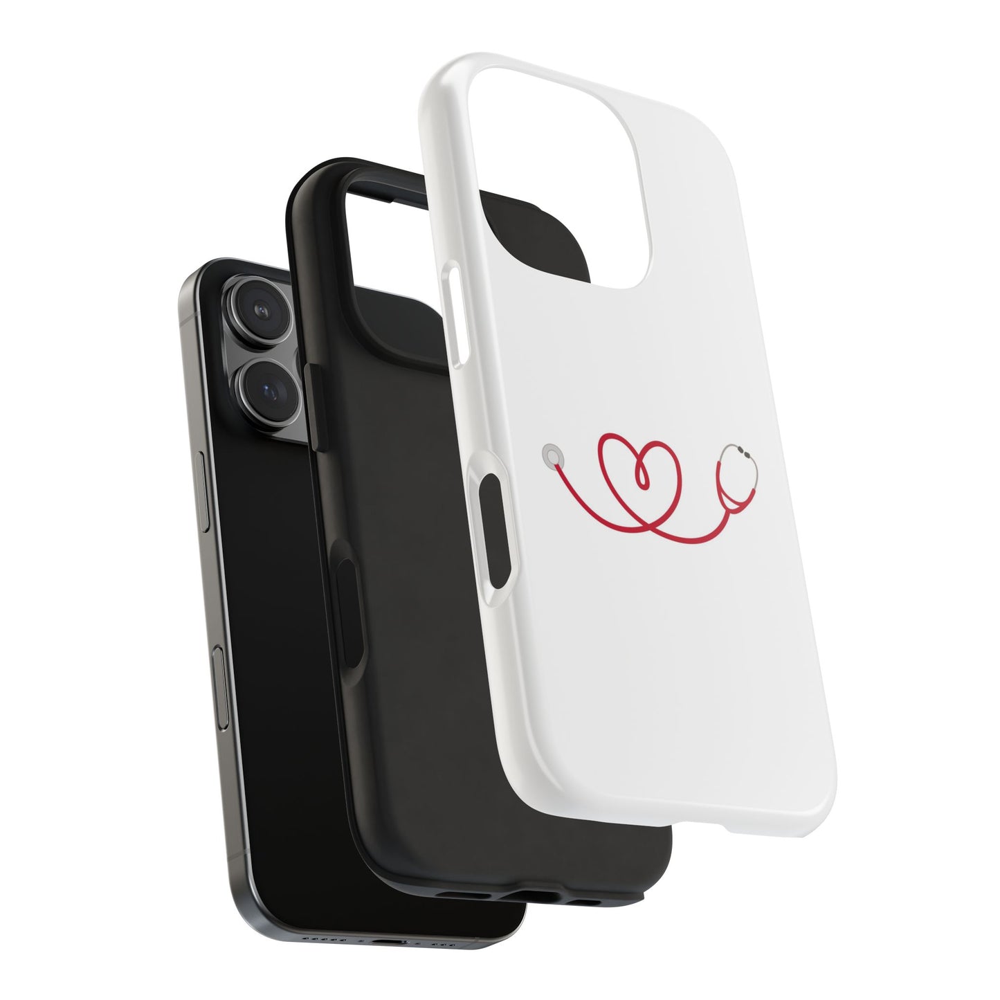 Stethoscope Heart - Tough iPhone Cases - Choose your Size