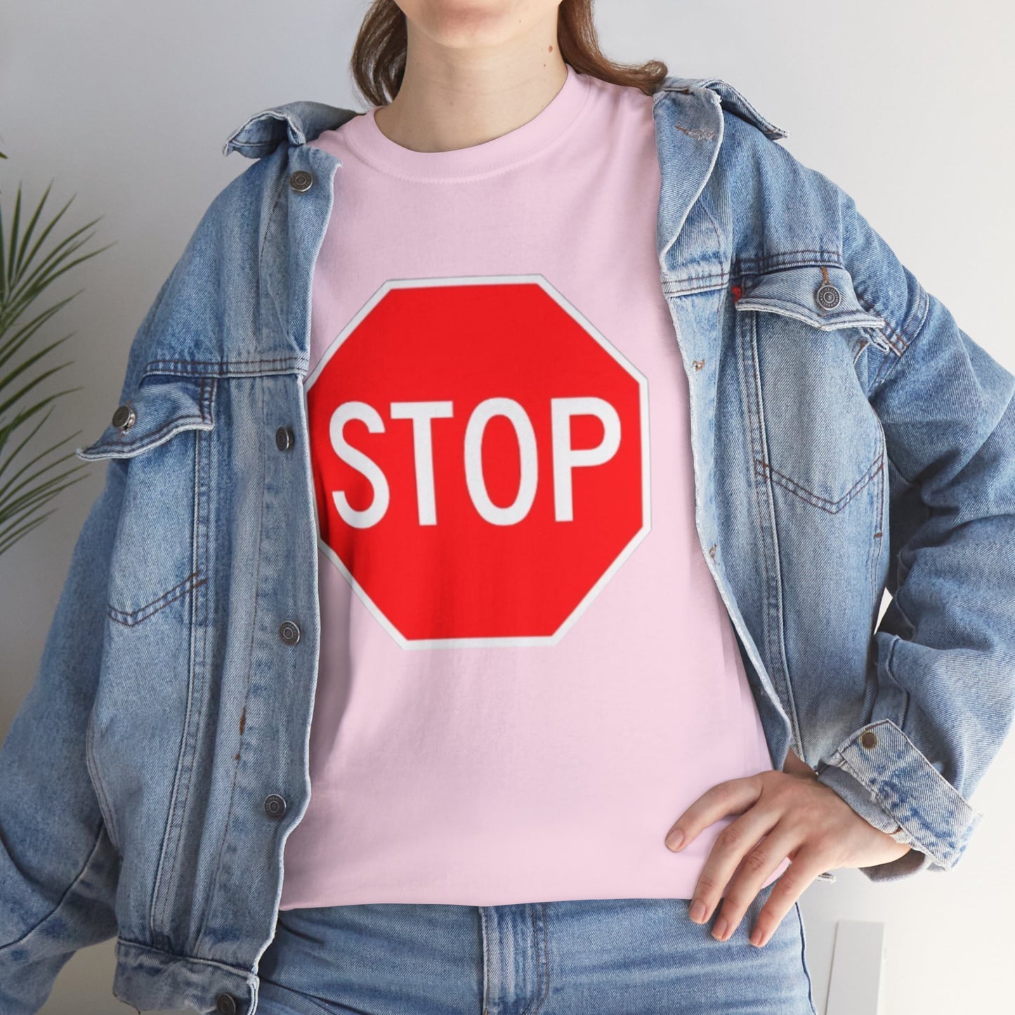 Stop Sign - Unisex Heavy Cotton Tee