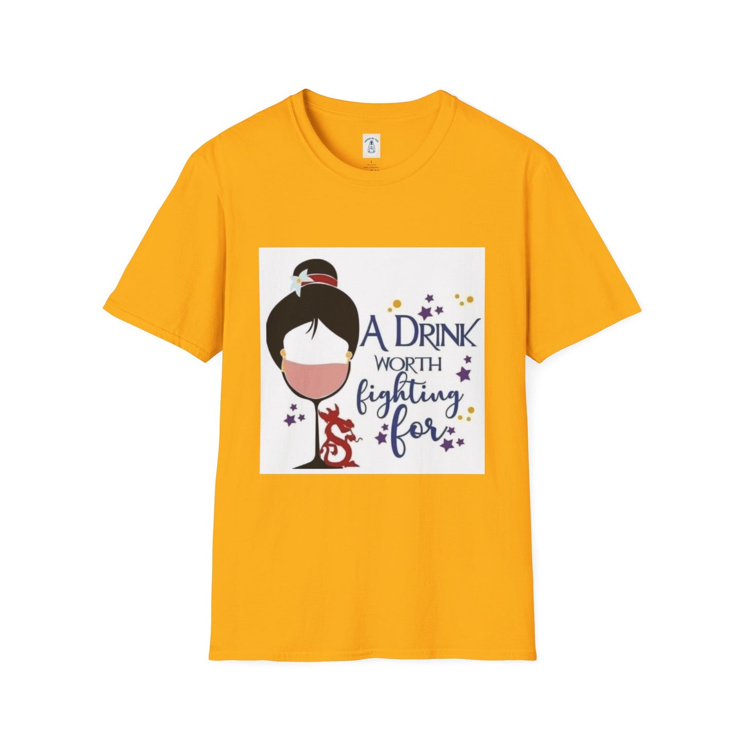A Drink Worth Fighting For - Unisex Softstyle T-Shirt