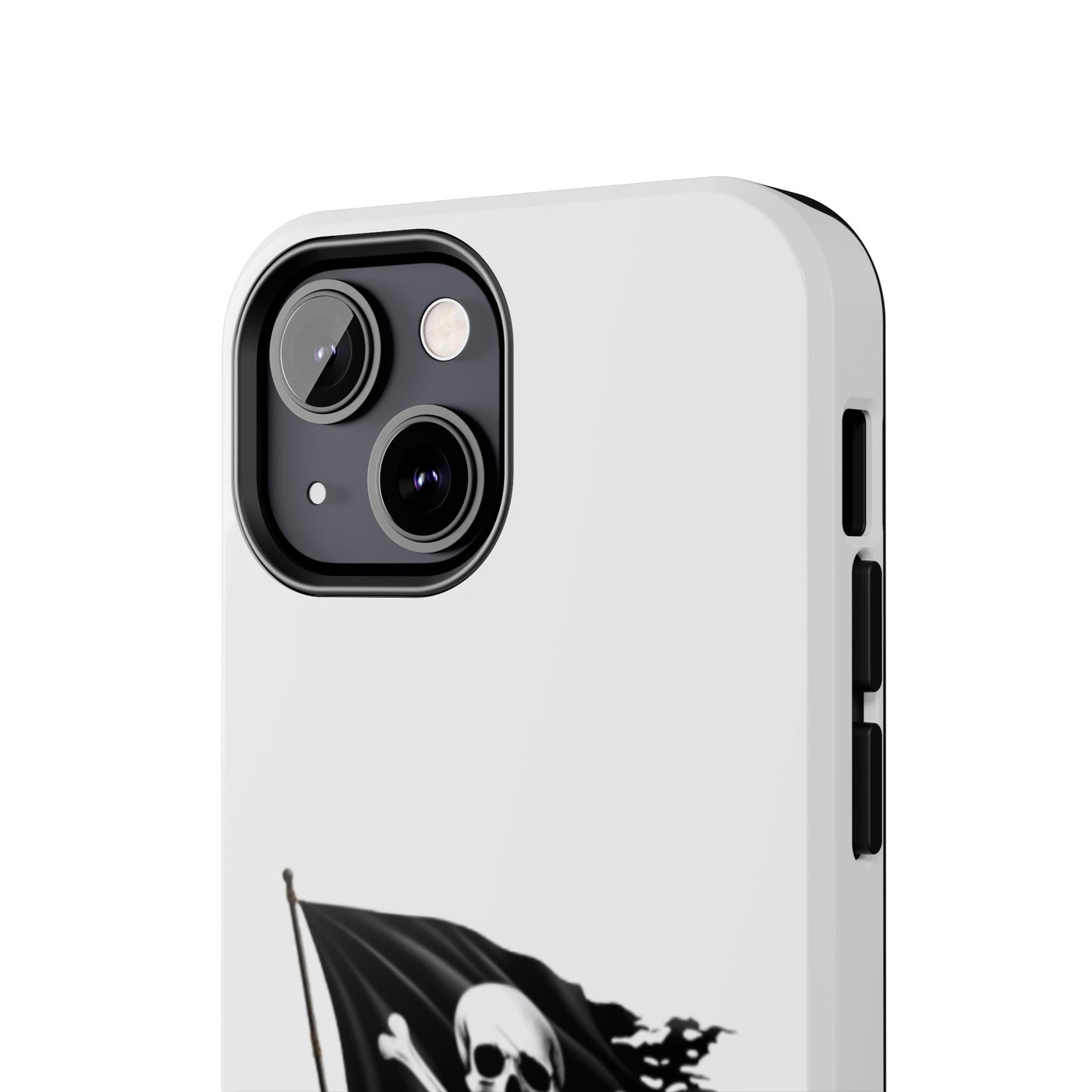 Black Skull Pirate Flag - Tough iPhone Cases - Choose your Size