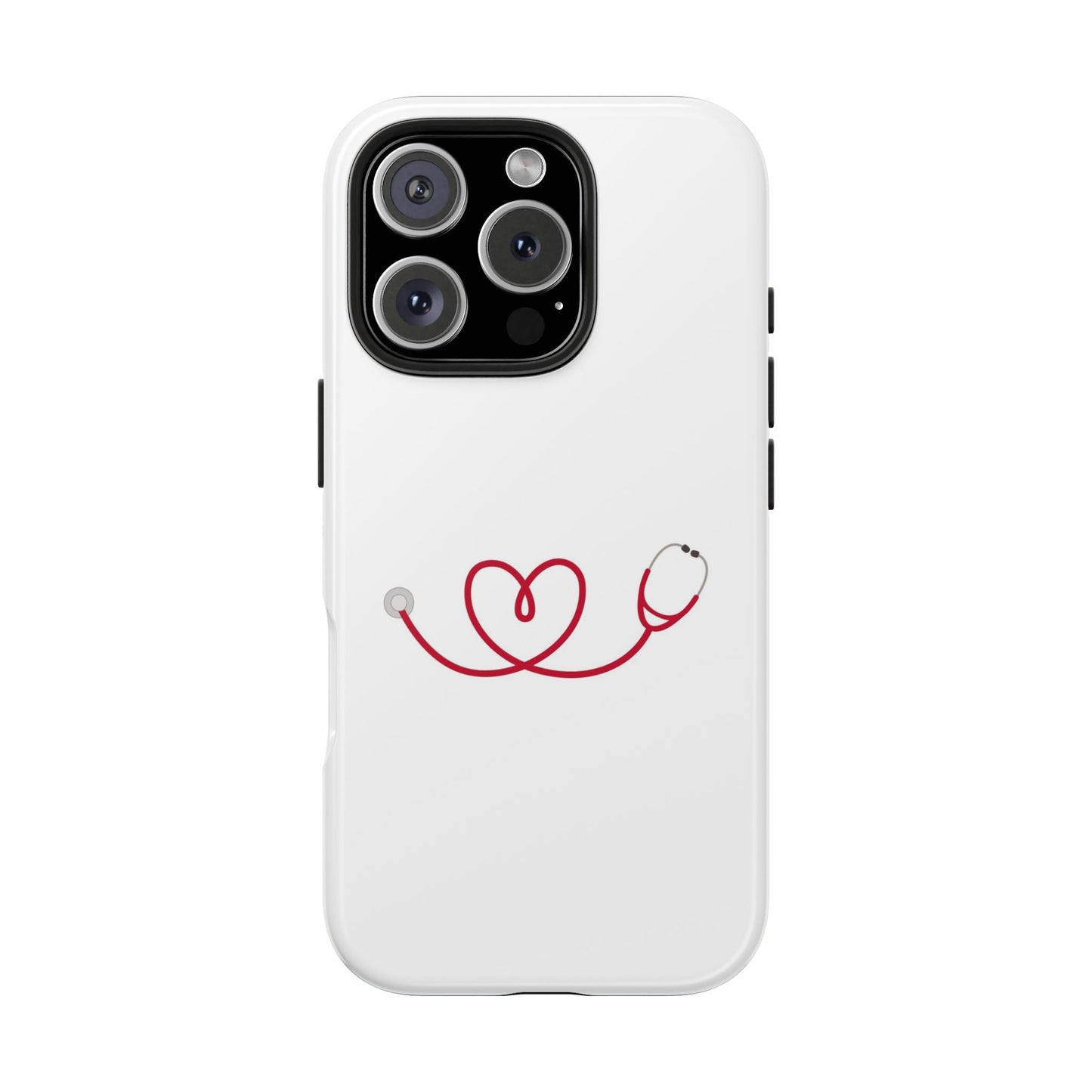 Stethoscope Heart - Tough iPhone Cases - Choose your Size