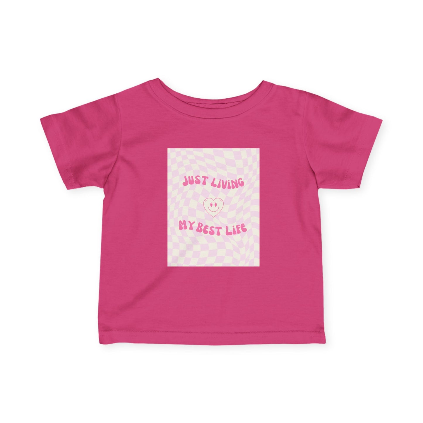 Just Living My Best Life - Infant Tee, Cute Baby Shirt, Toddler Graphics, Baby Shower Gift, Nursery Decor