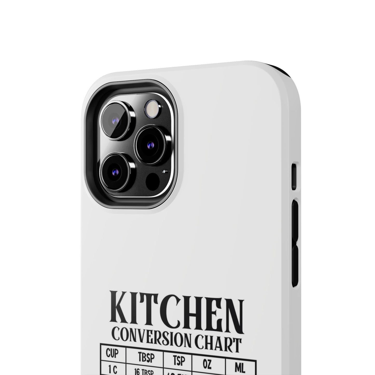 Kitchen Conversion Chart - Tough iPhone Cases - Choose your Size
