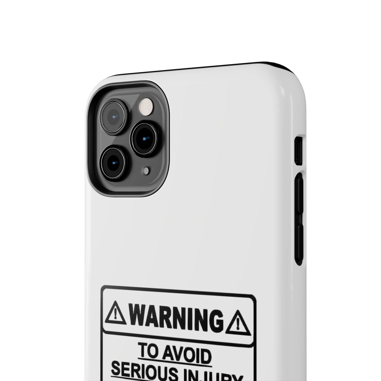 WARNING TO AVOID SERIOUS INJURY DON’T TELL MEMHOW TO DO MY JOB - Tough iPhone Cases - Choose your Size
