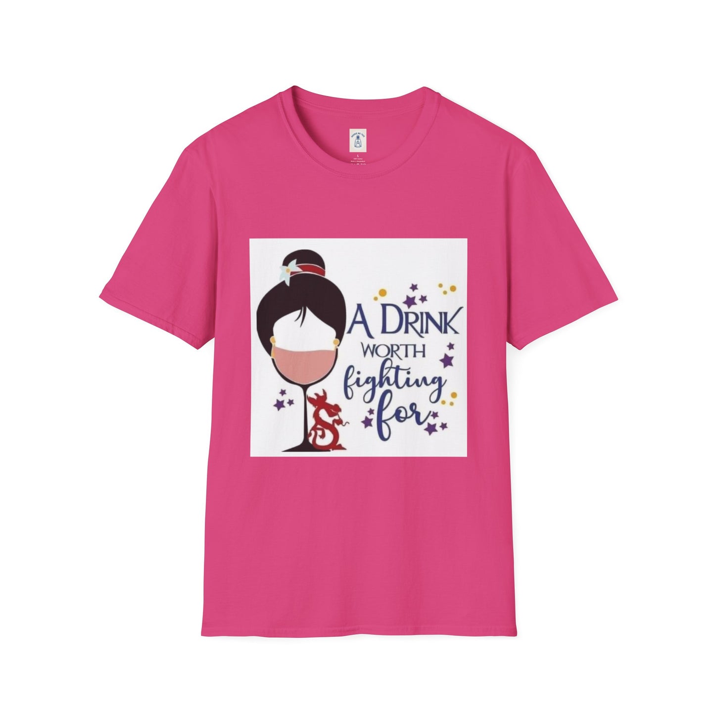A Drink Worth Fighting For - Unisex Softstyle T-Shirt