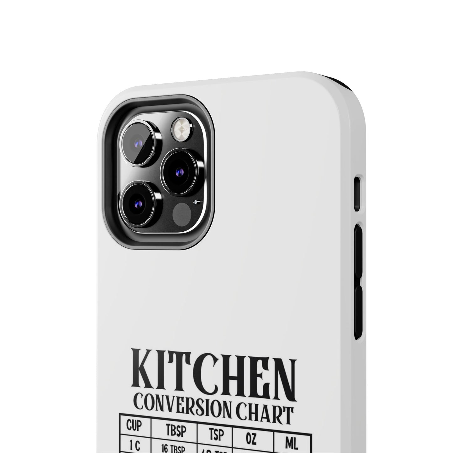 Kitchen Conversion Chart - Tough iPhone Cases - Choose your Size