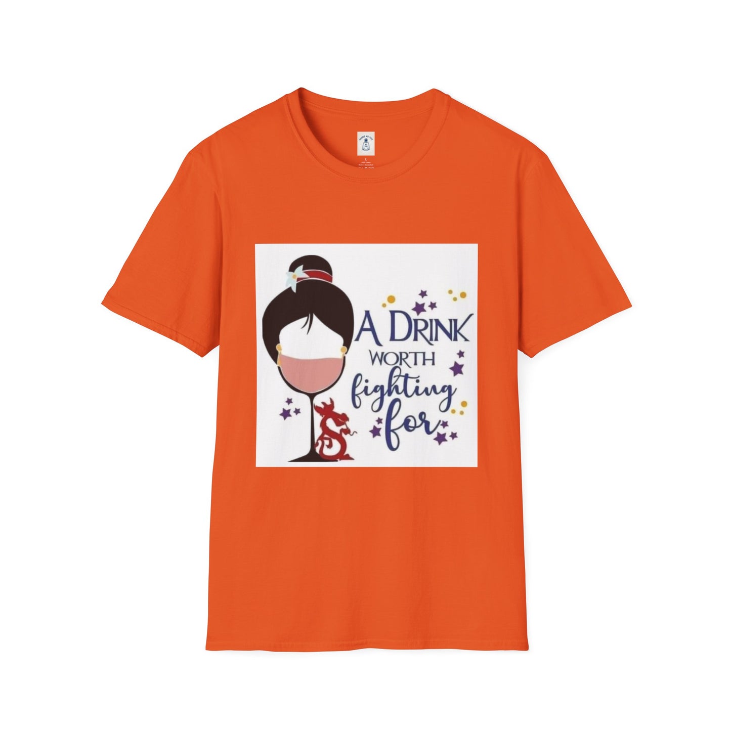 A Drink Worth Fighting For - Unisex Softstyle T-Shirt