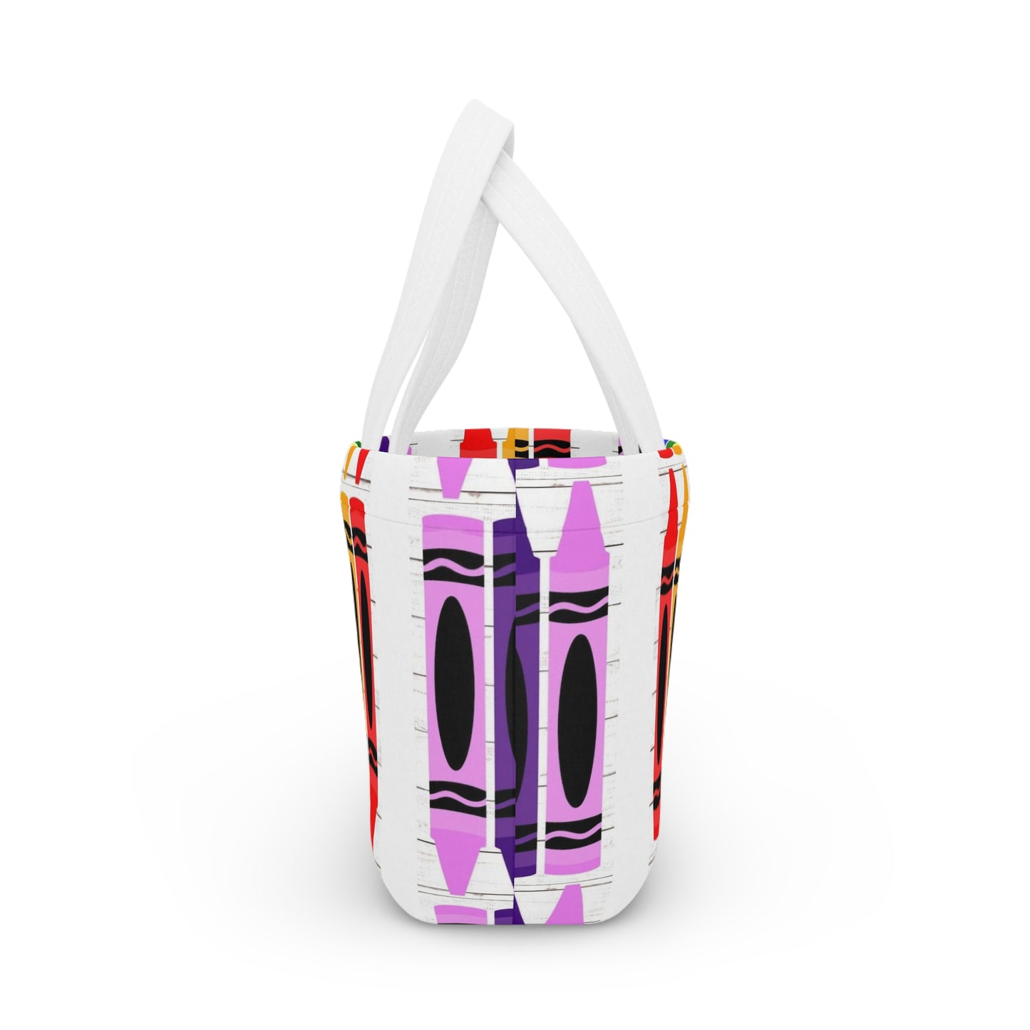 Colorful Crayon Bag/School Lunch Tote | Back to School, Birthday Gift, Art Lover, Insulated Lunch Container