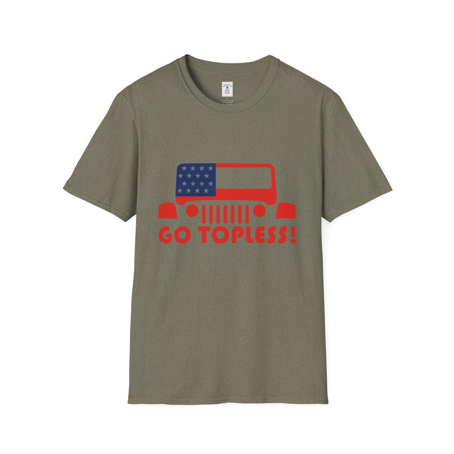 GO TOPLESS - Unisex Softstyle T-Shirt